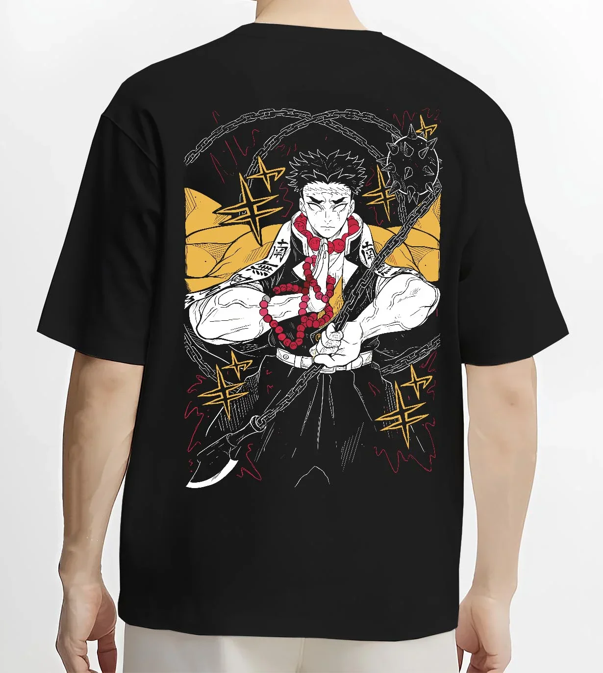 Gyomei Himejima Hoodie Demon Slayer Prayer Pose - Image 4