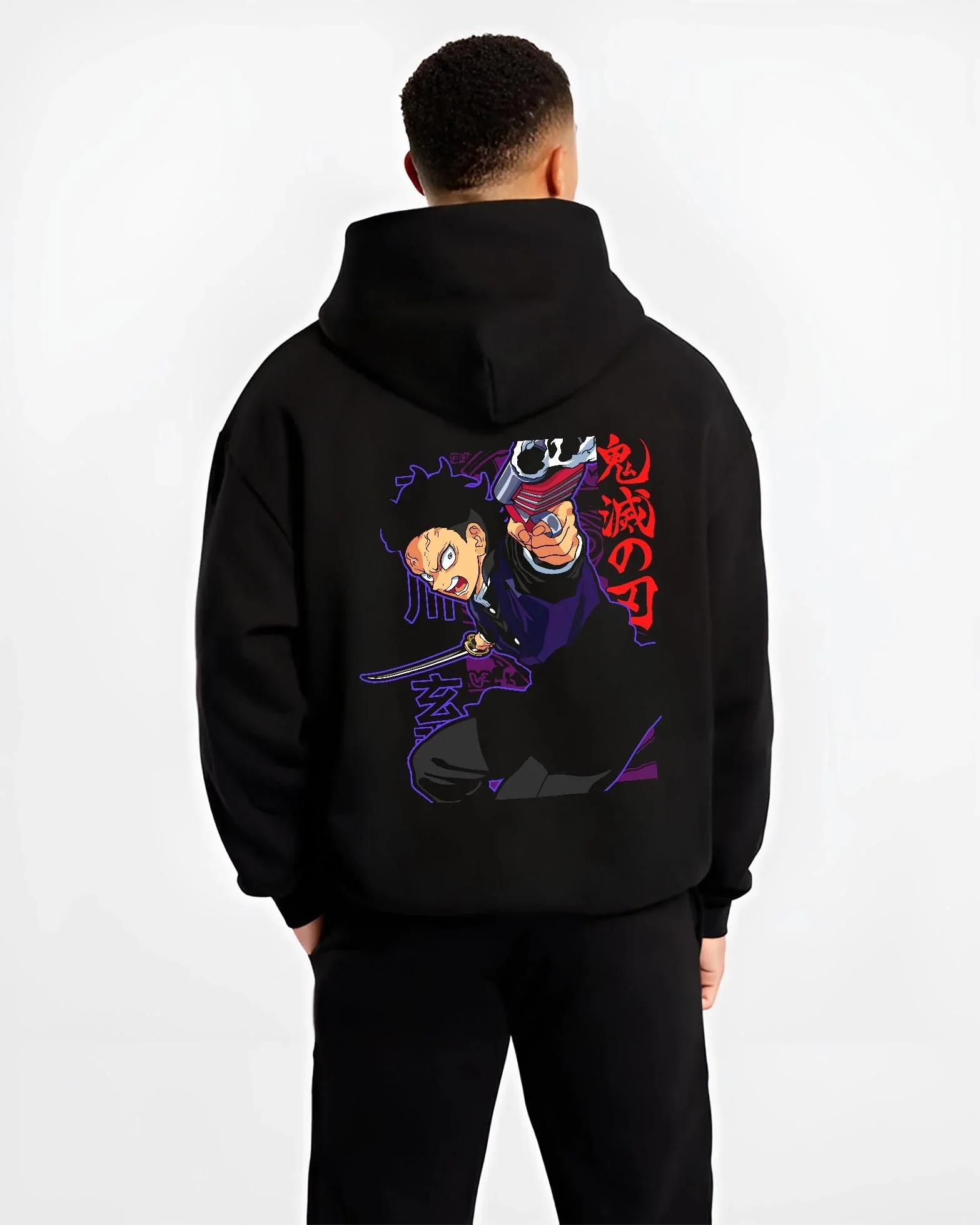Gyomei Himejima Demon Slayer Hoodie Stone Form - Image 2