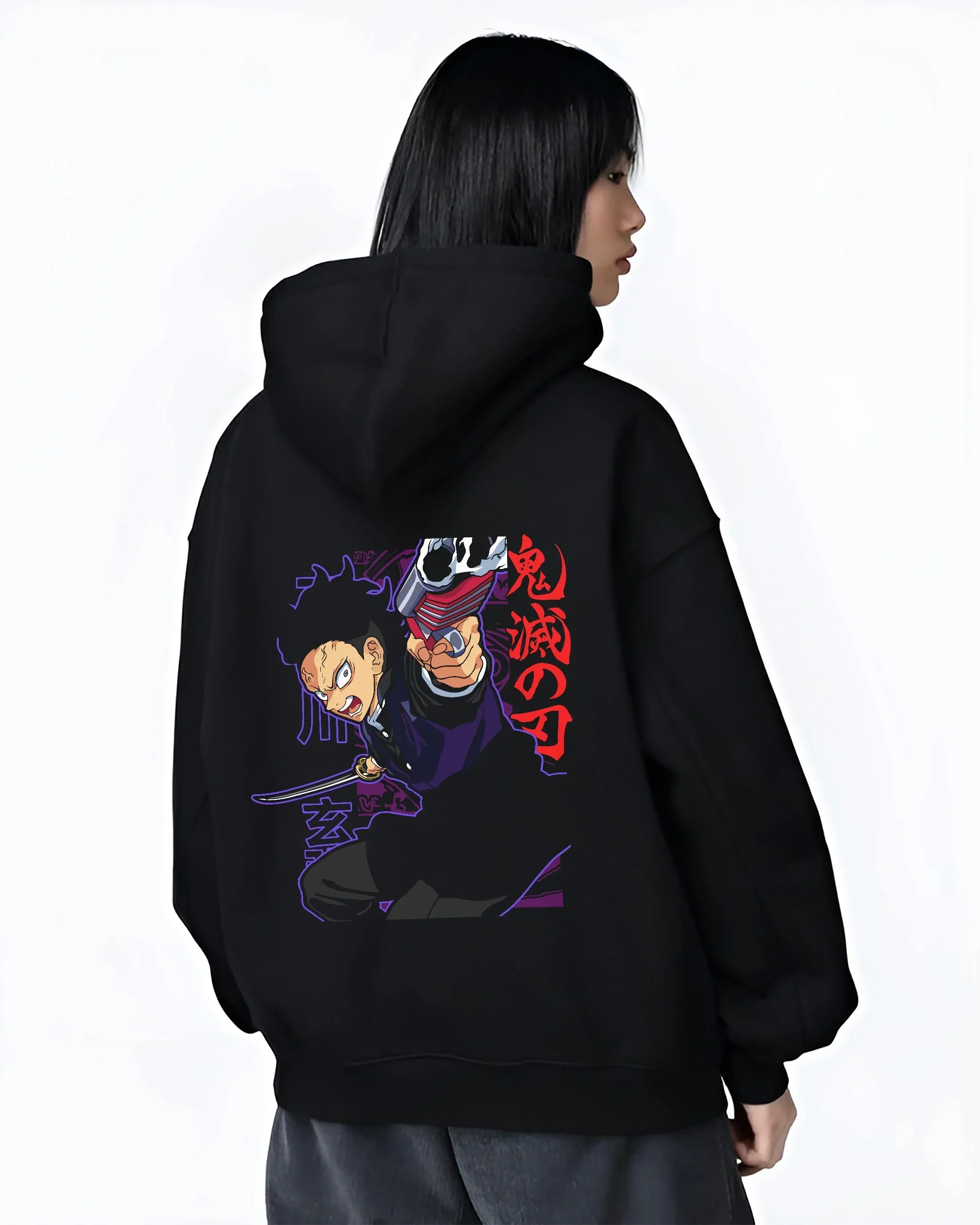 Gyomei Himejima Demon Slayer Hoodie Stone Form - Image 3