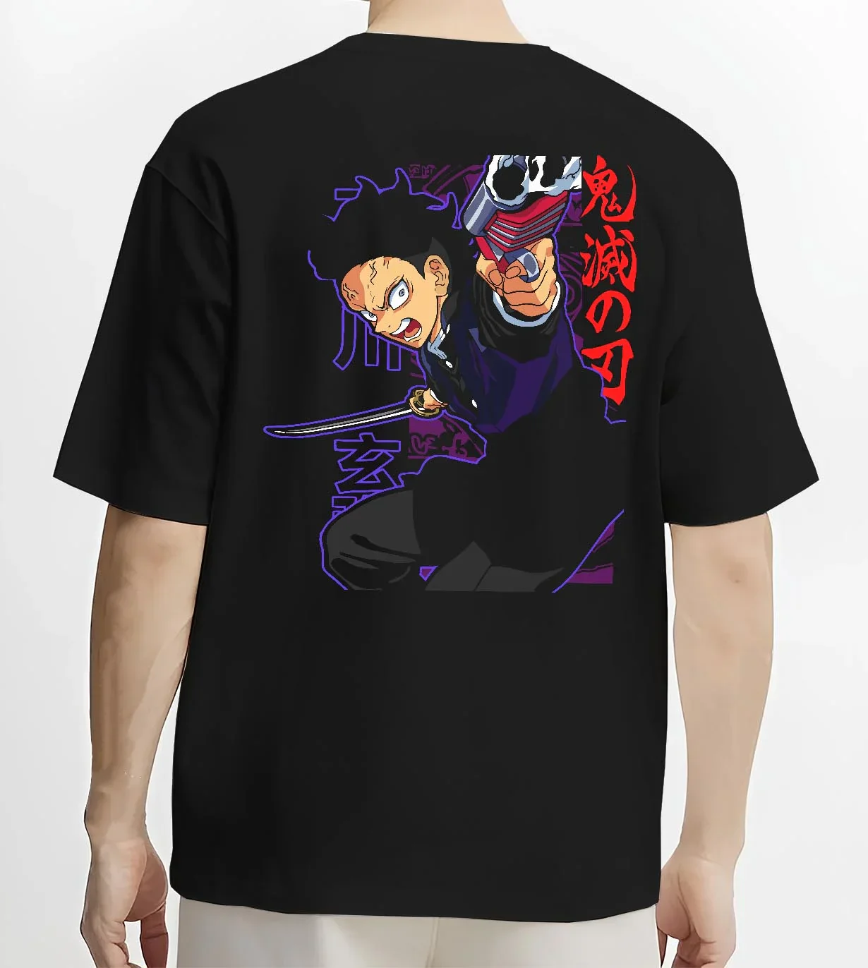 Gyomei Himejima Demon Slayer Hoodie Stone Form - Image 4