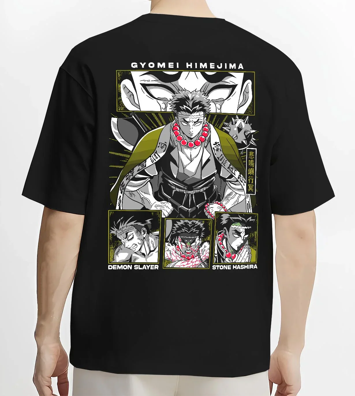 Gyomei Himejima Kimetsu no Yaiba Hoodie Stone Hashira - Image 4