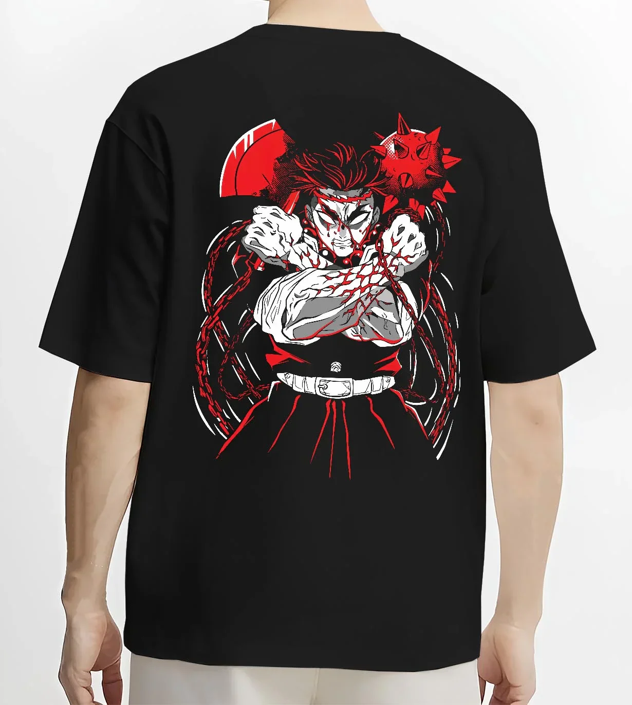 Kimetsu no Yaiba Hoodie Gyomei Himejima Stone Strength - Image 4