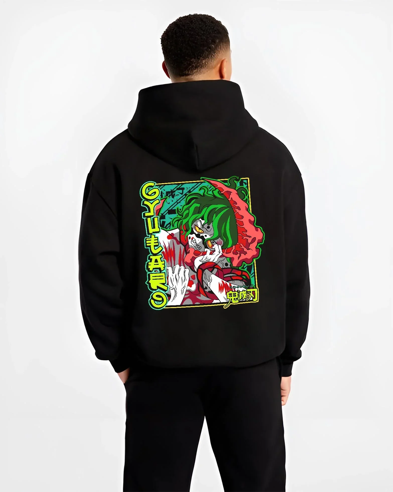 Gyutaro Demon Slayer Hoodie Upper Moon Power - Image 2