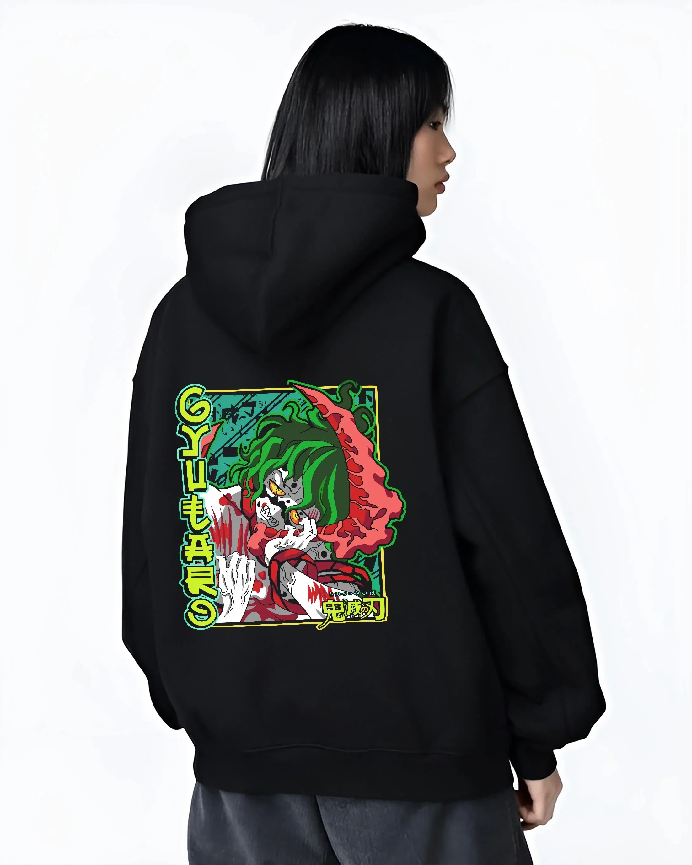 Gyutaro Demon Slayer Hoodie Upper Moon Power - Image 3