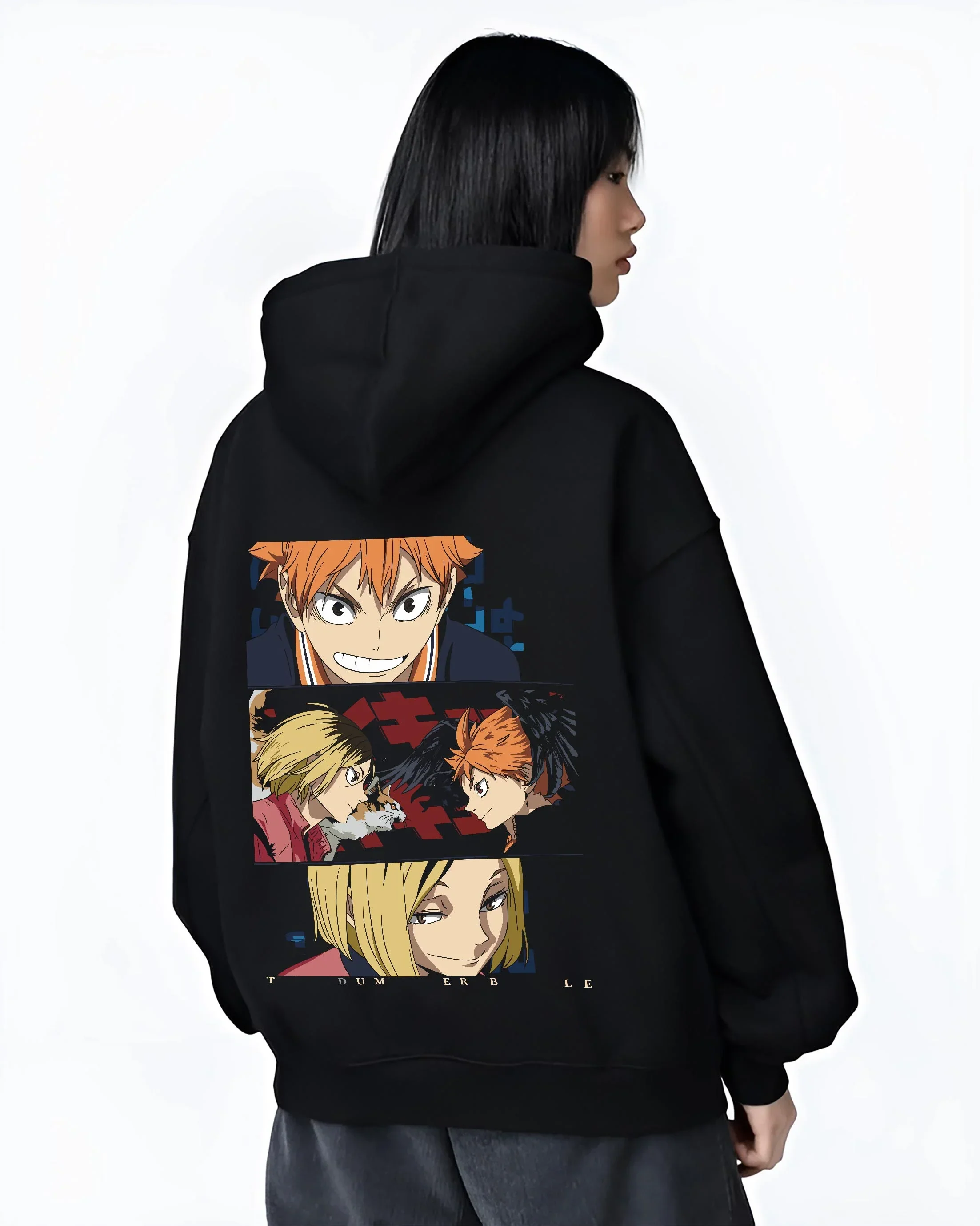Haikyuu Hoodie Shoyo Hinata Confident Look Jumper - Image 3
