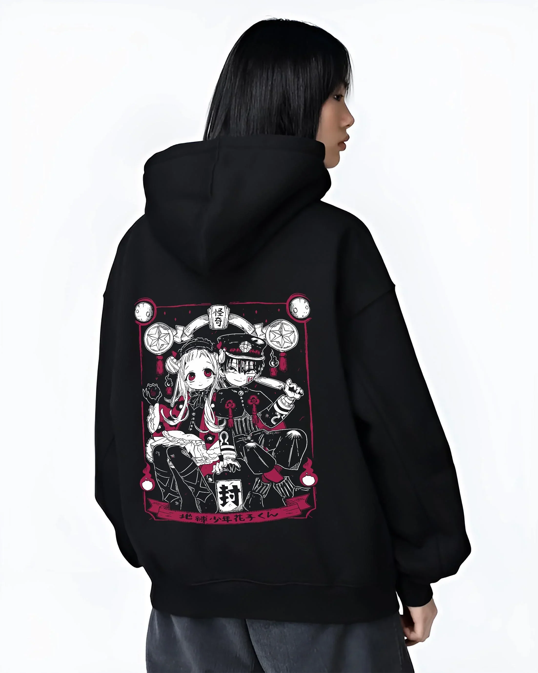 Hanako-kun Hoodie Toilet-Bound Cute Anime Duo - Image 3