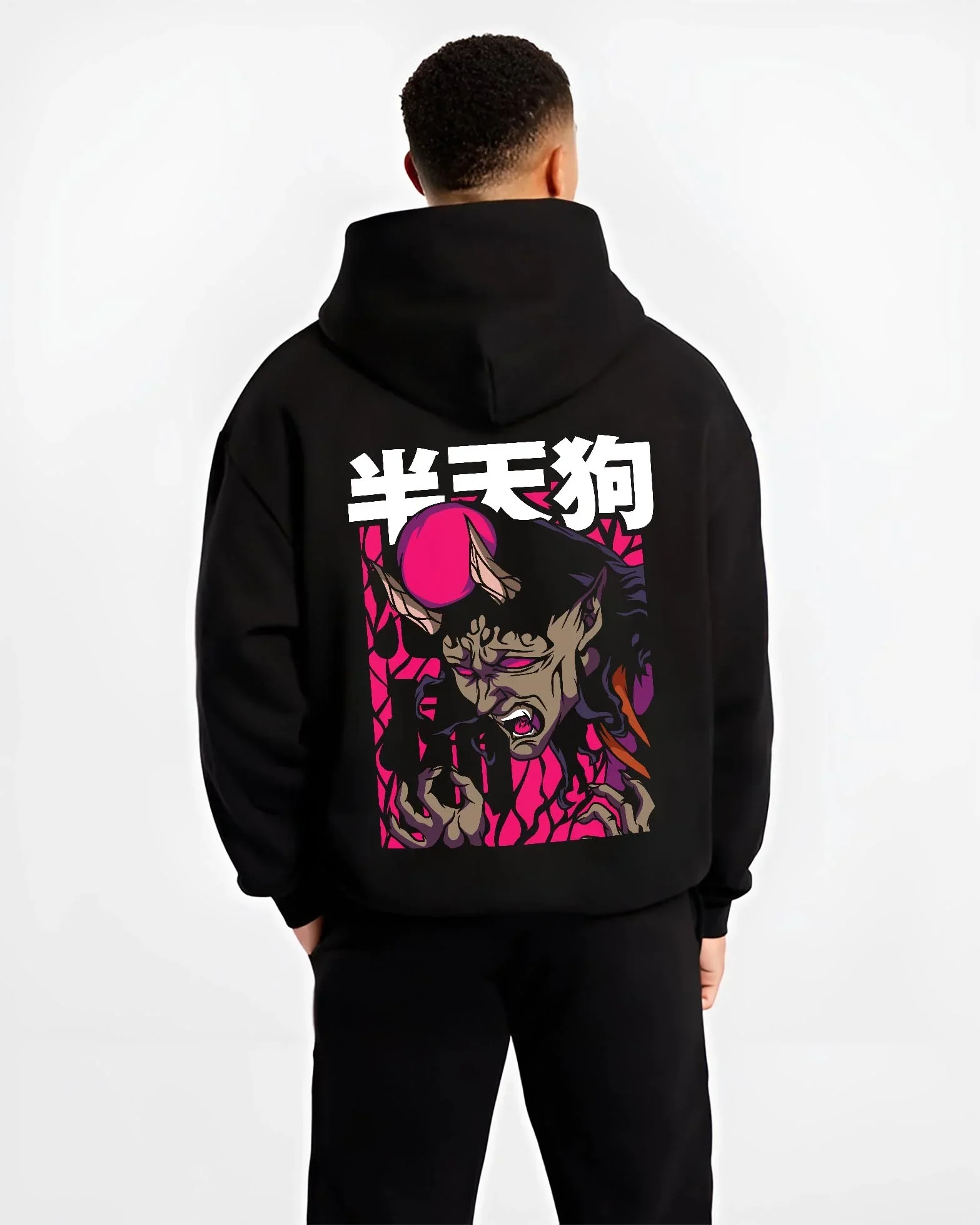 Hantengu Hoodie Demon Slayer Upper Moon 4 Villain Anime - Image 2