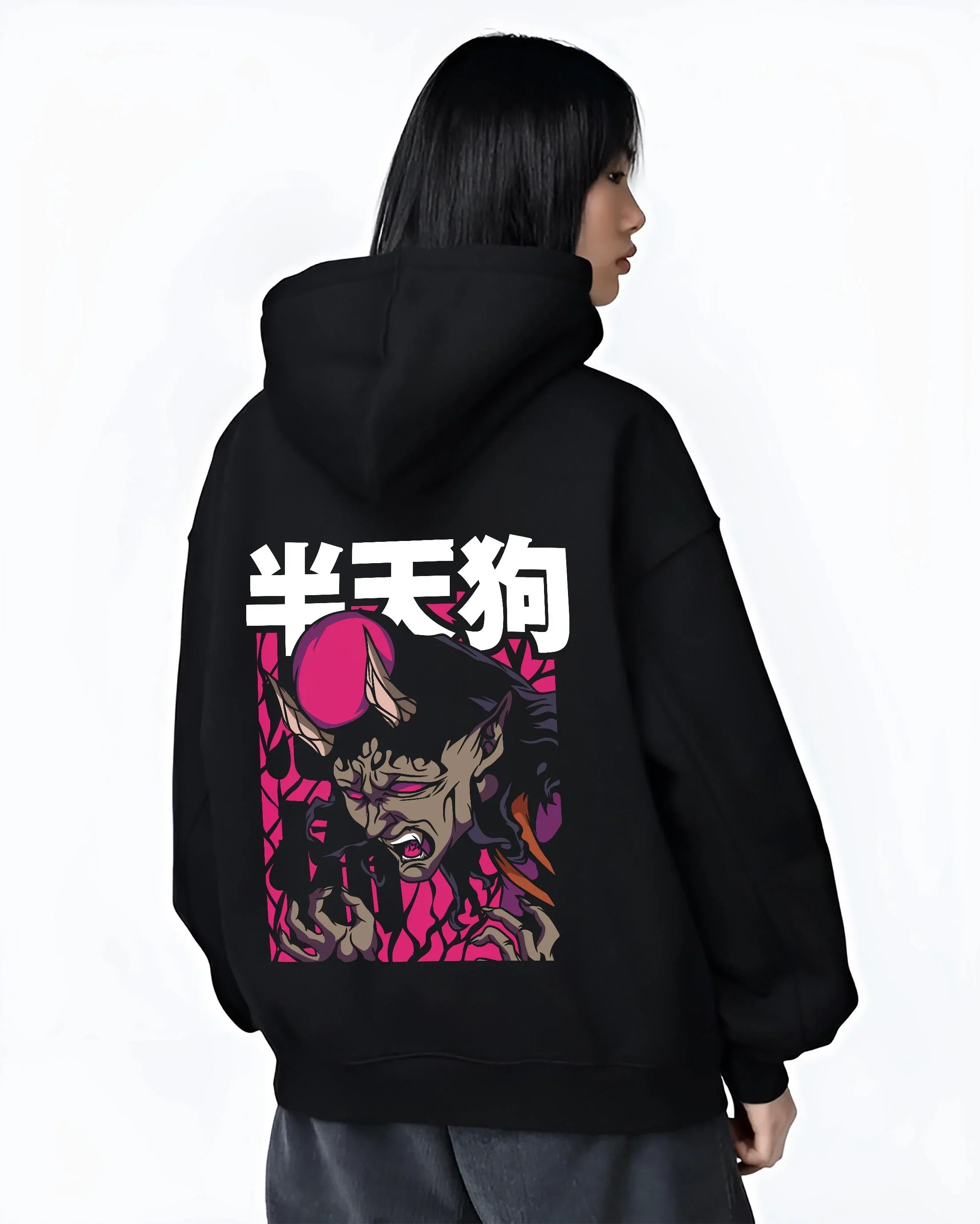 Hantengu Hoodie Demon Slayer Upper Moon 4 Villain Anime - Image 3