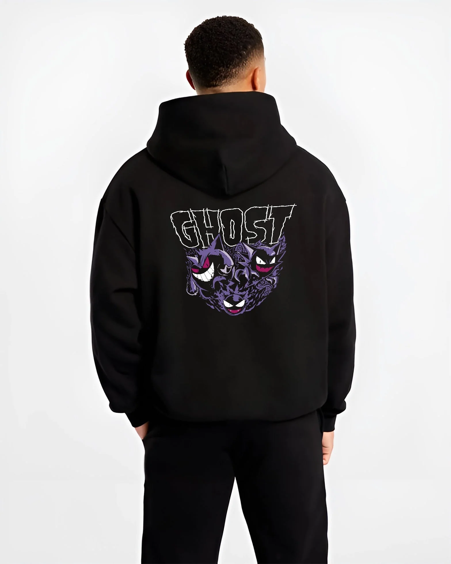 Haunter & Gengar Pokémon Hoodie – Shadow Duo Streetwear - Image 2