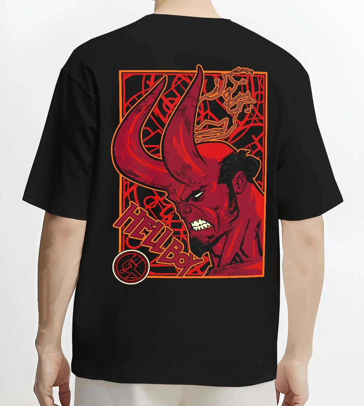 Hellboy Hoodie Classic Comic Dark Hero Jumper - Image 4