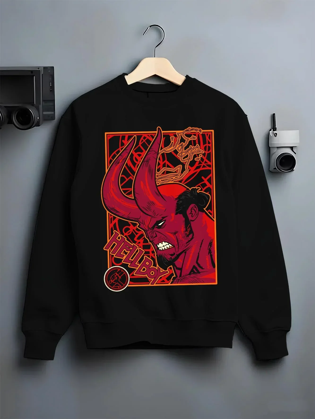 Hellboy Hoodie Classic Comic Dark Hero Jumper - Image 6