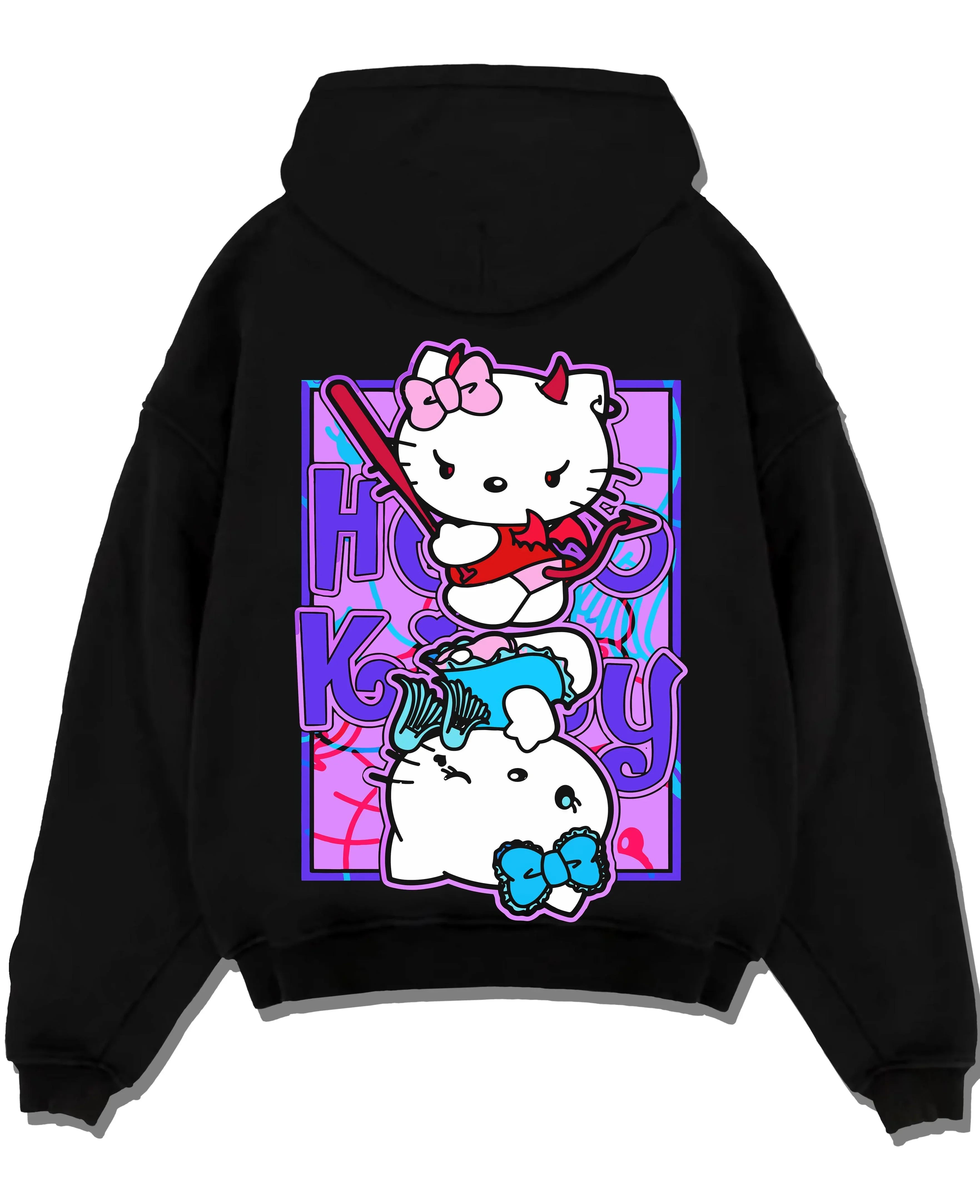 Hello Kitty Hoodie Anime Inspired Cute Crossover Purple
