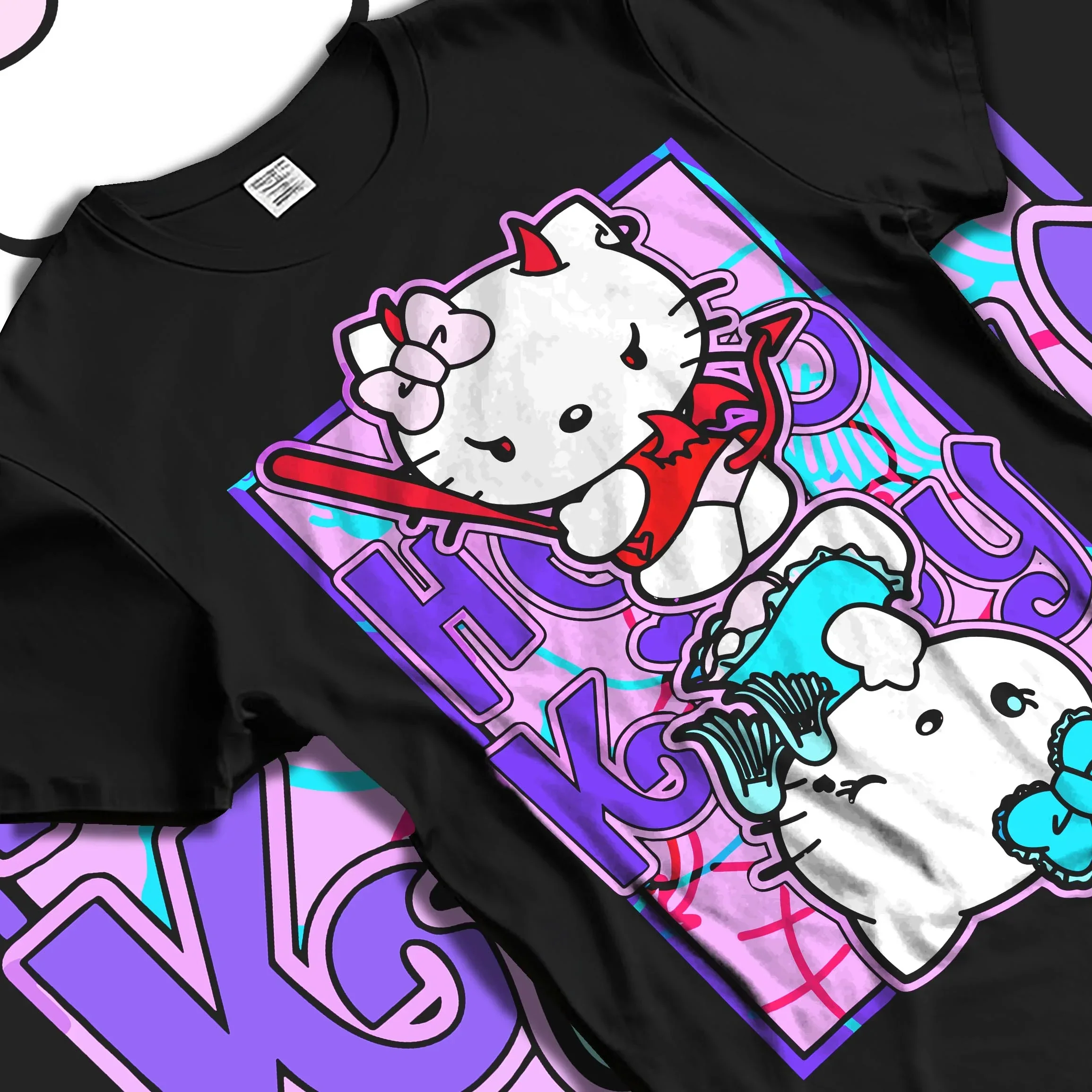 Hello Kitty Hoodie Anime Inspired Cute Crossover Purple - Image 5