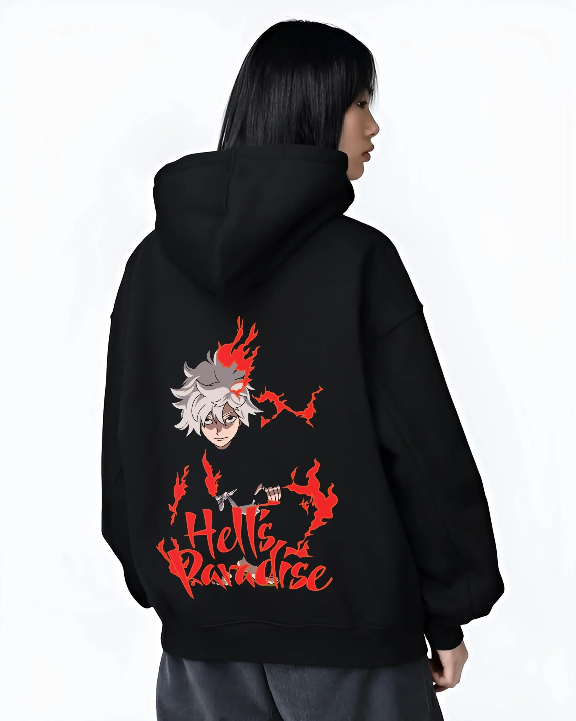 Hell’s Paradise Hoodie Gabimaru Action Pose Jumper - Image 3