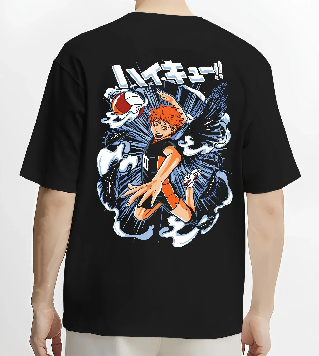 Haikyuu Hoodie Shoyo Hinata Action Jump Jumper - Image 4