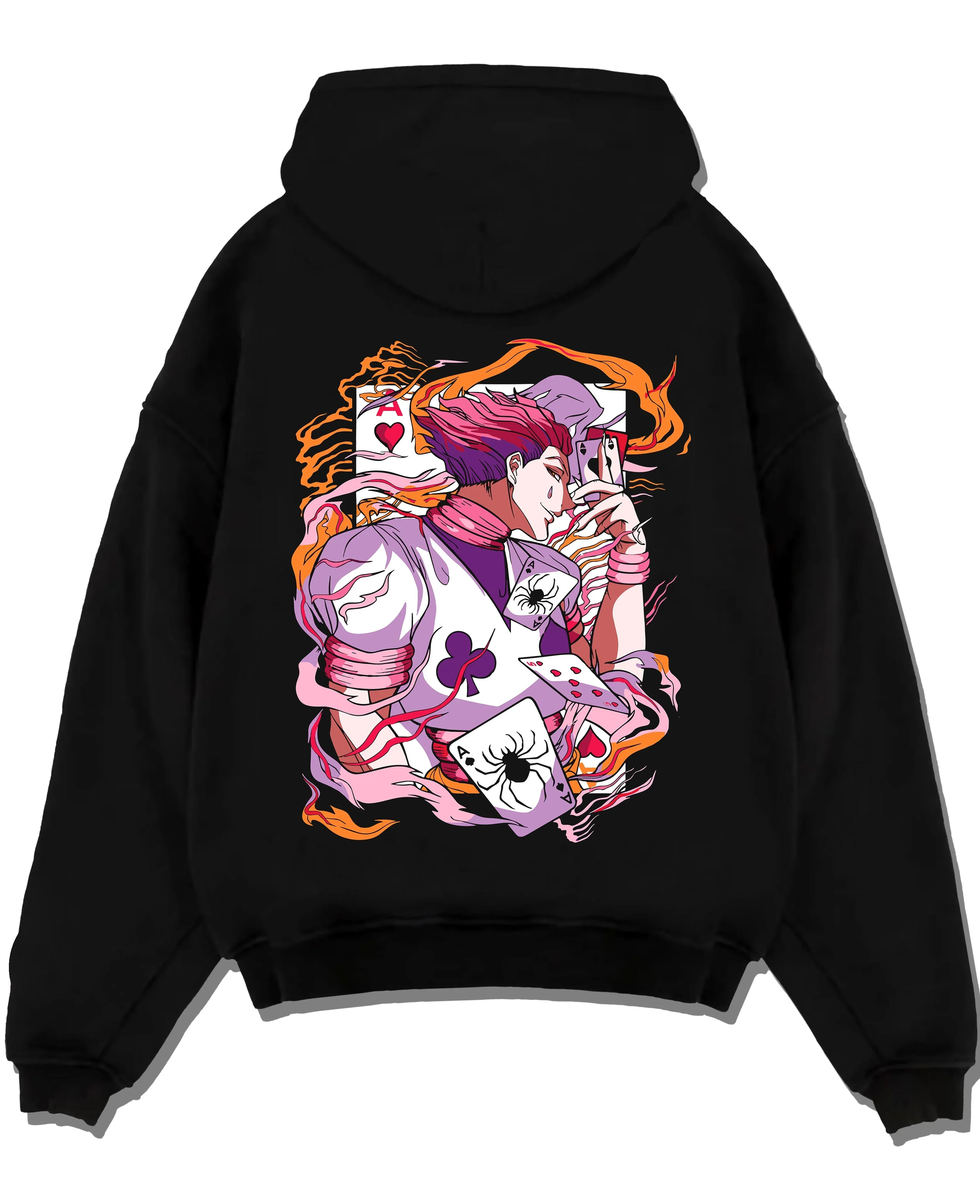 Hisoka Hunter x Hunter Hoodie Joker Playing Card Trick Aura