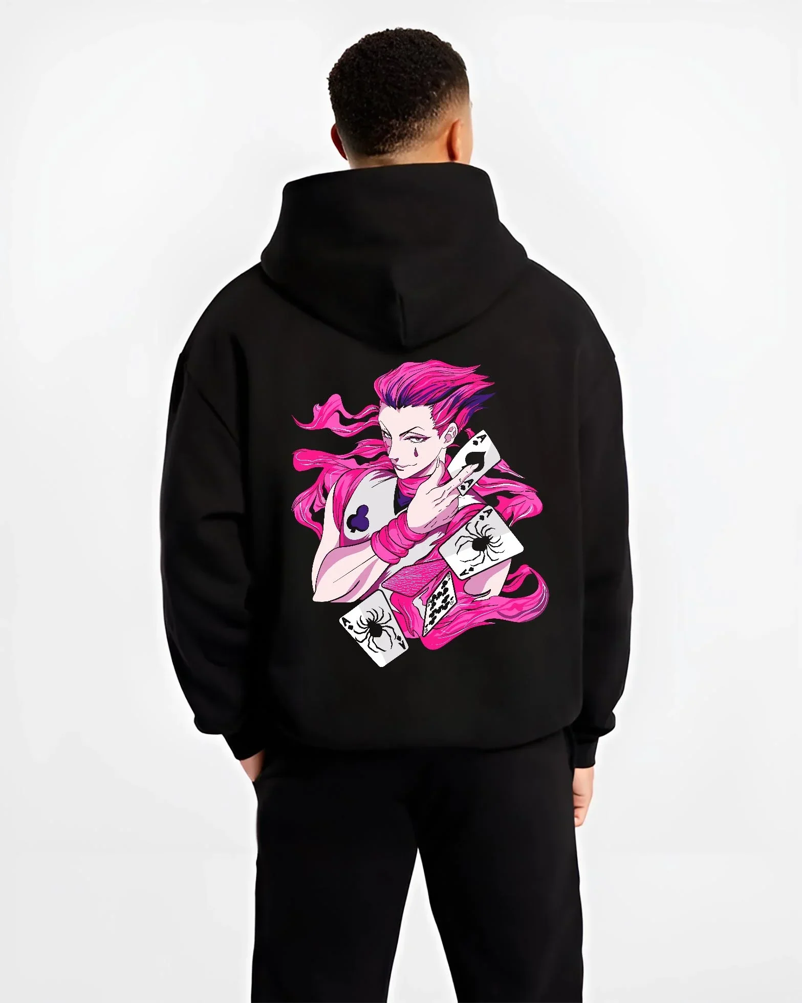 Hisoka Hunter x Hunter Hoodie Magic Card Power Strike - Image 2