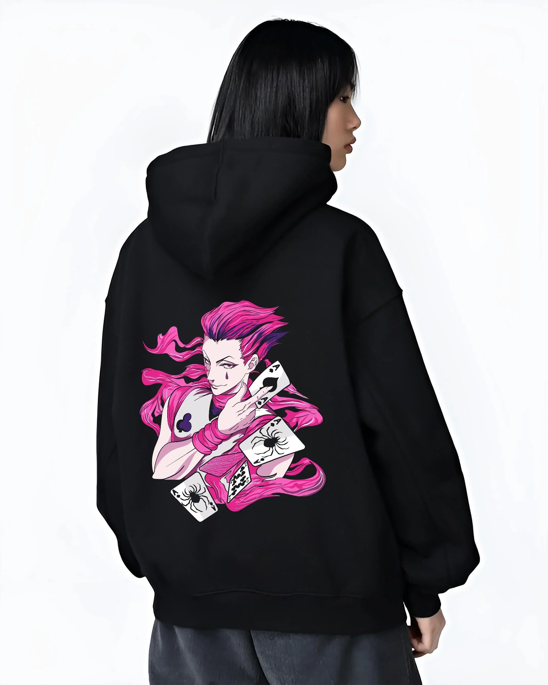 Hisoka Hunter x Hunter Hoodie Magic Card Power Strike - Image 3