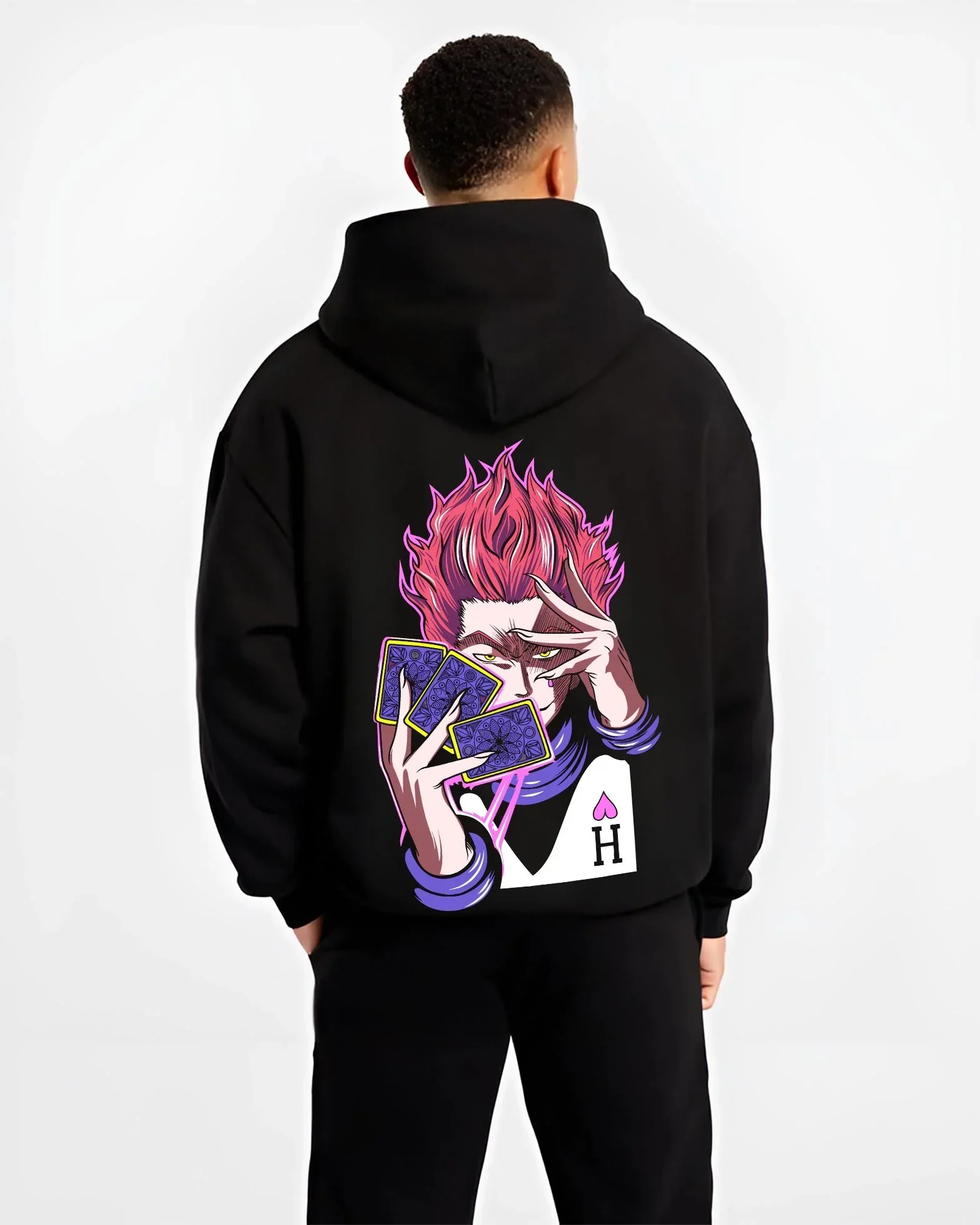 Hisoka Hunter x Hunter Hoodie Twisted Smile Battle Aura - Image 2