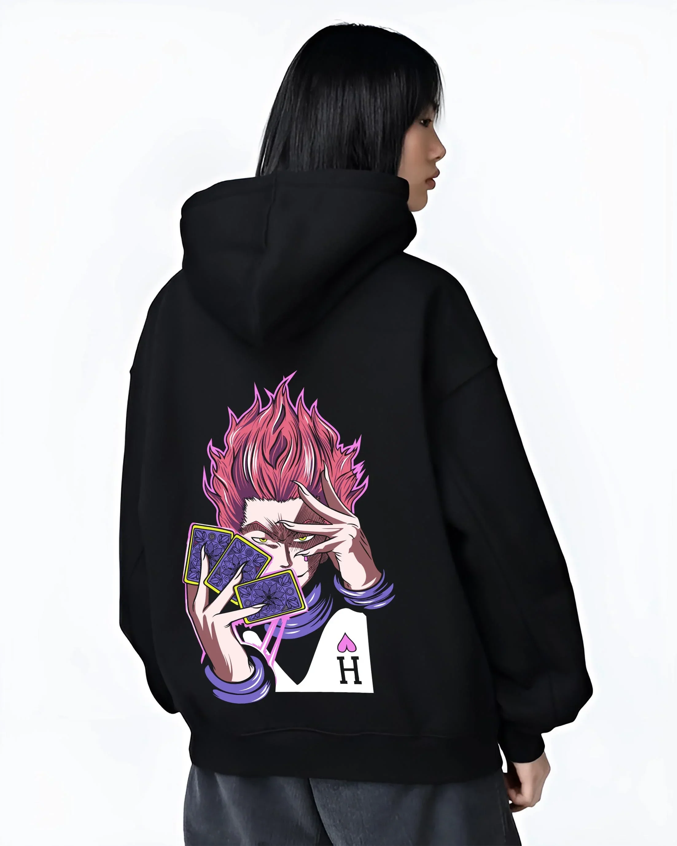 Hisoka Hunter x Hunter Hoodie Twisted Smile Battle Aura - Image 3