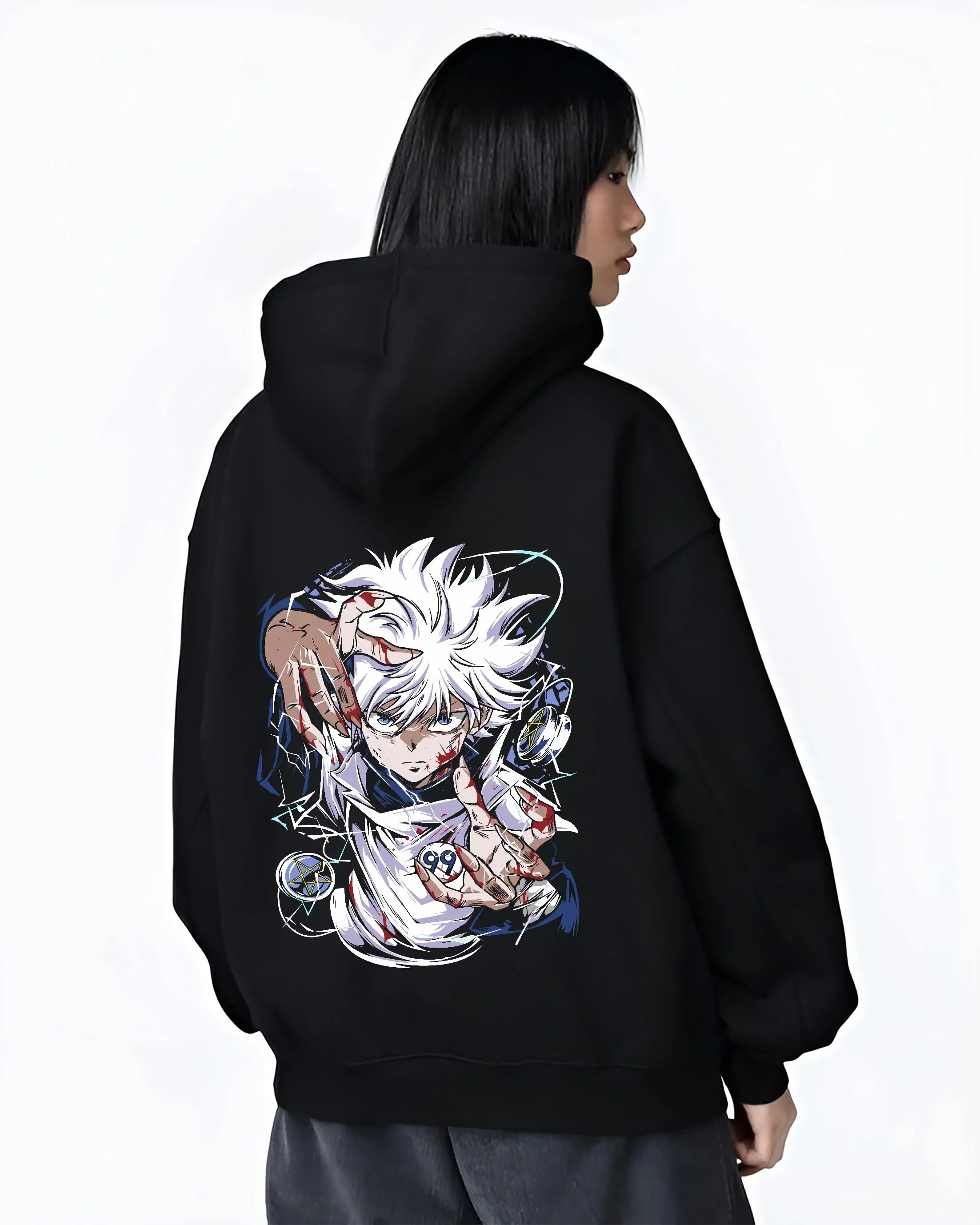 Hunter x Hunter Killua Hoodie Assassin Mode Jumper - Image 3