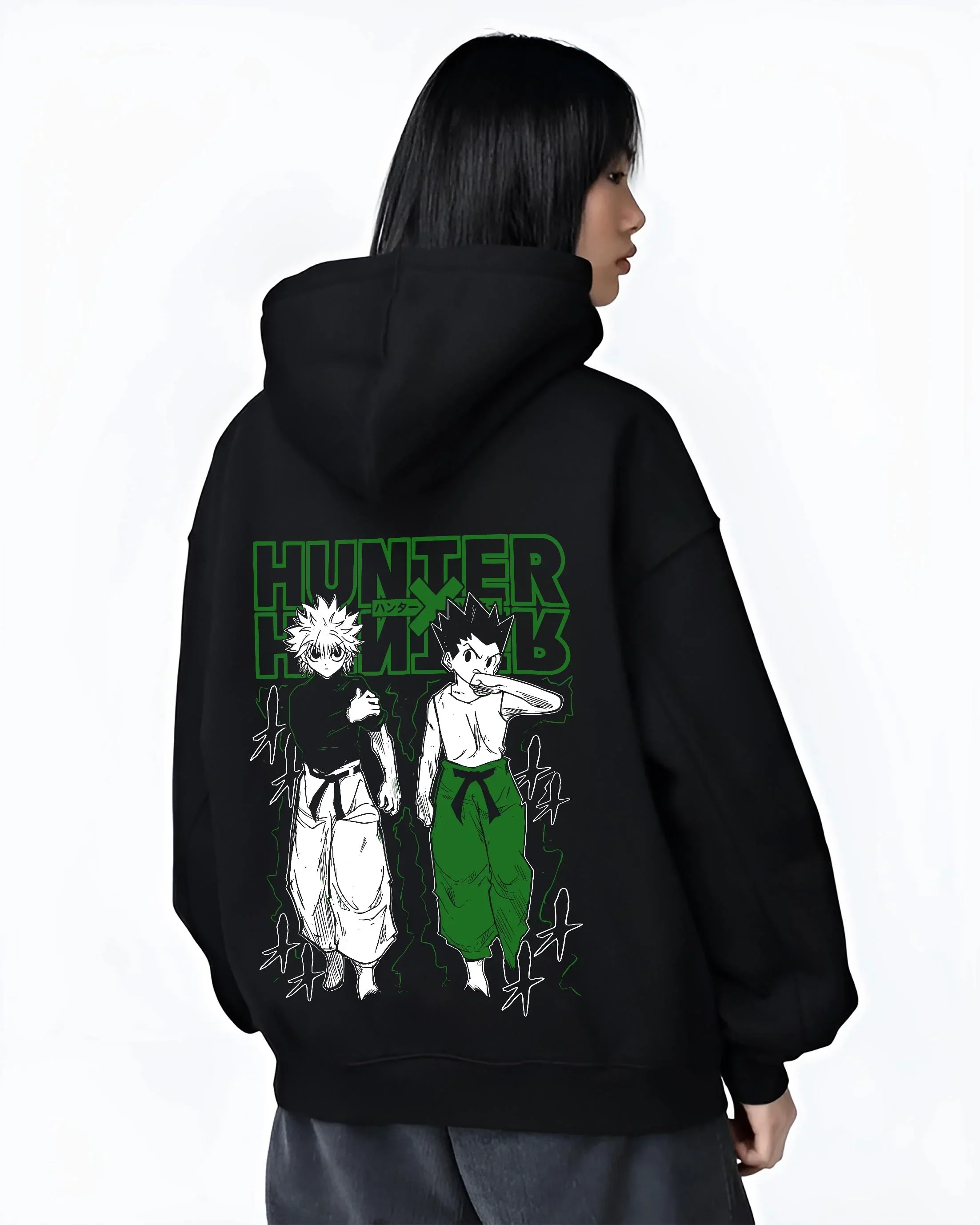 Hunter x Hunter Hoodie Gon Killua Logo Jumper - Image 3