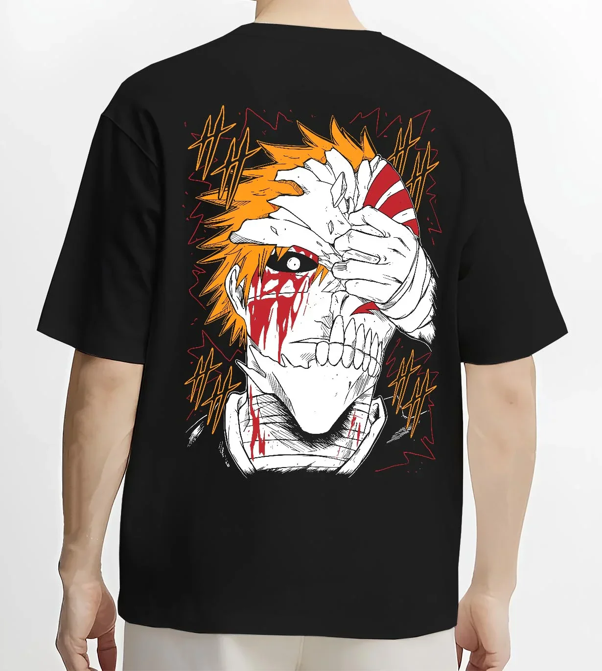 Ichigo Kurosaki Hollow Mask Bleach Hoodie - Image 4