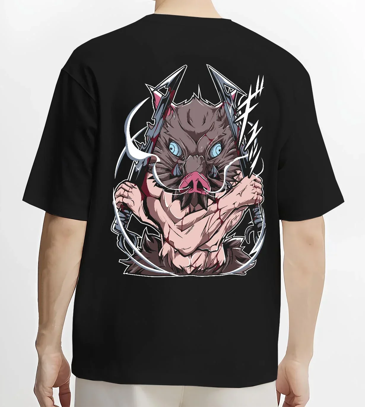 Inosuke Hashibira Kimetsu no Yaiba Hoodie Beast Form - Image 4