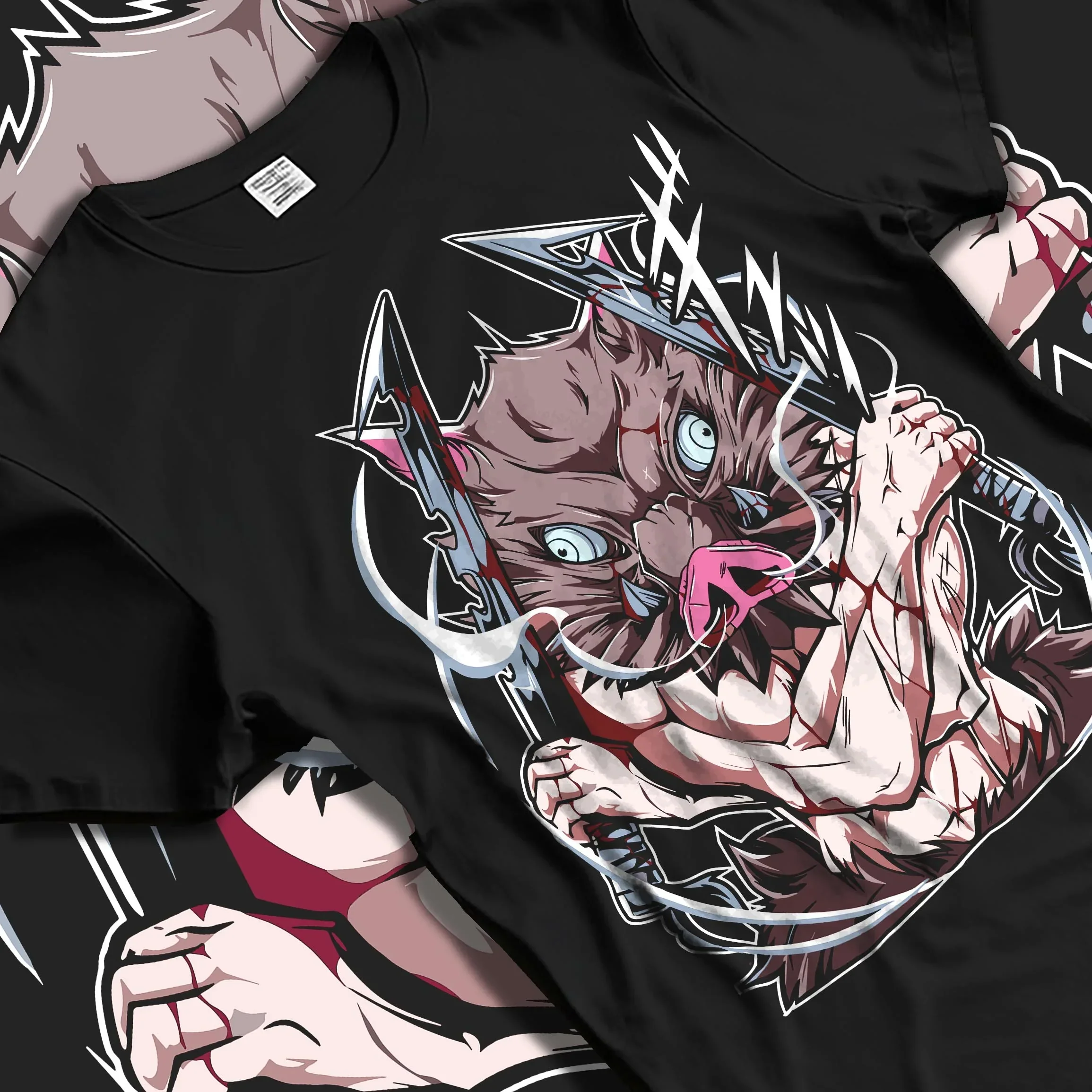 Inosuke Hashibira Kimetsu no Yaiba Hoodie Beast Form - Image 5
