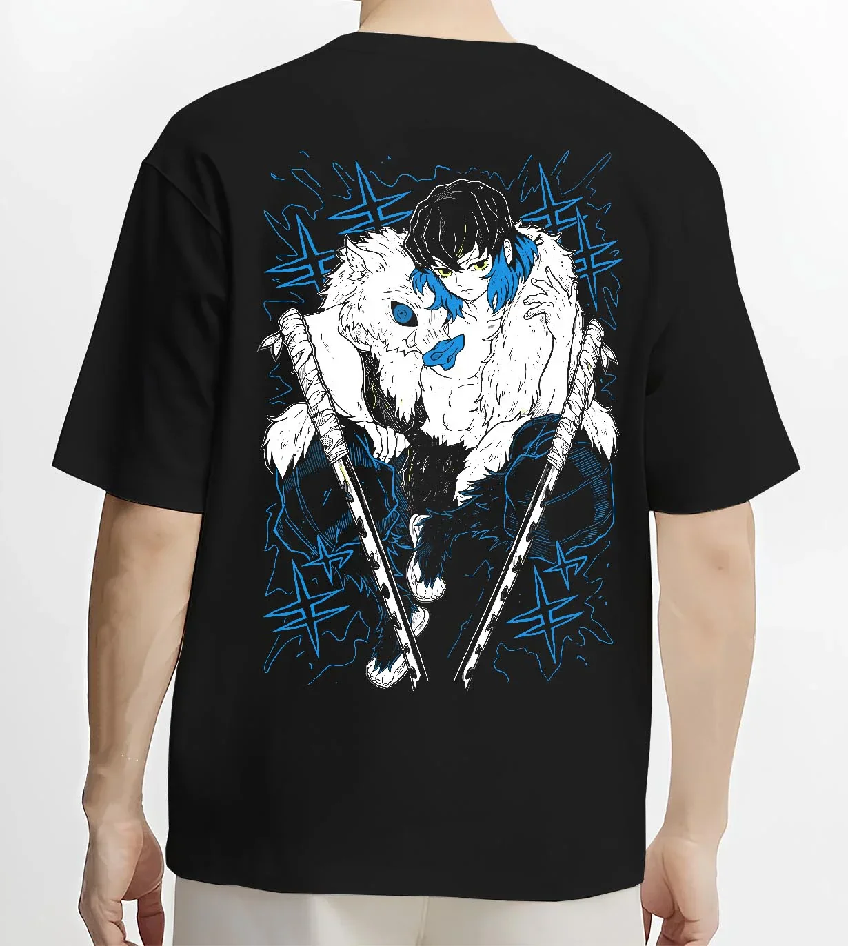 Inosuke Hashibira Kimetsu no Yaiba Hoodie Dynamic Style - Image 4