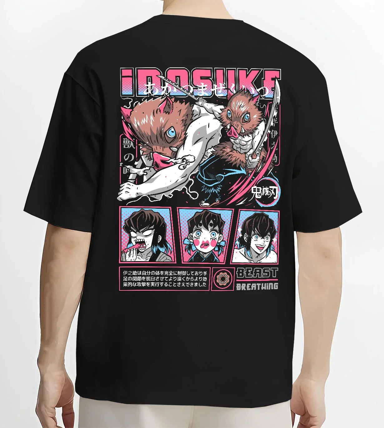 Inosuke Hashibira Kimetsu no Yaiba Hoodie Epic Battle - Image 4