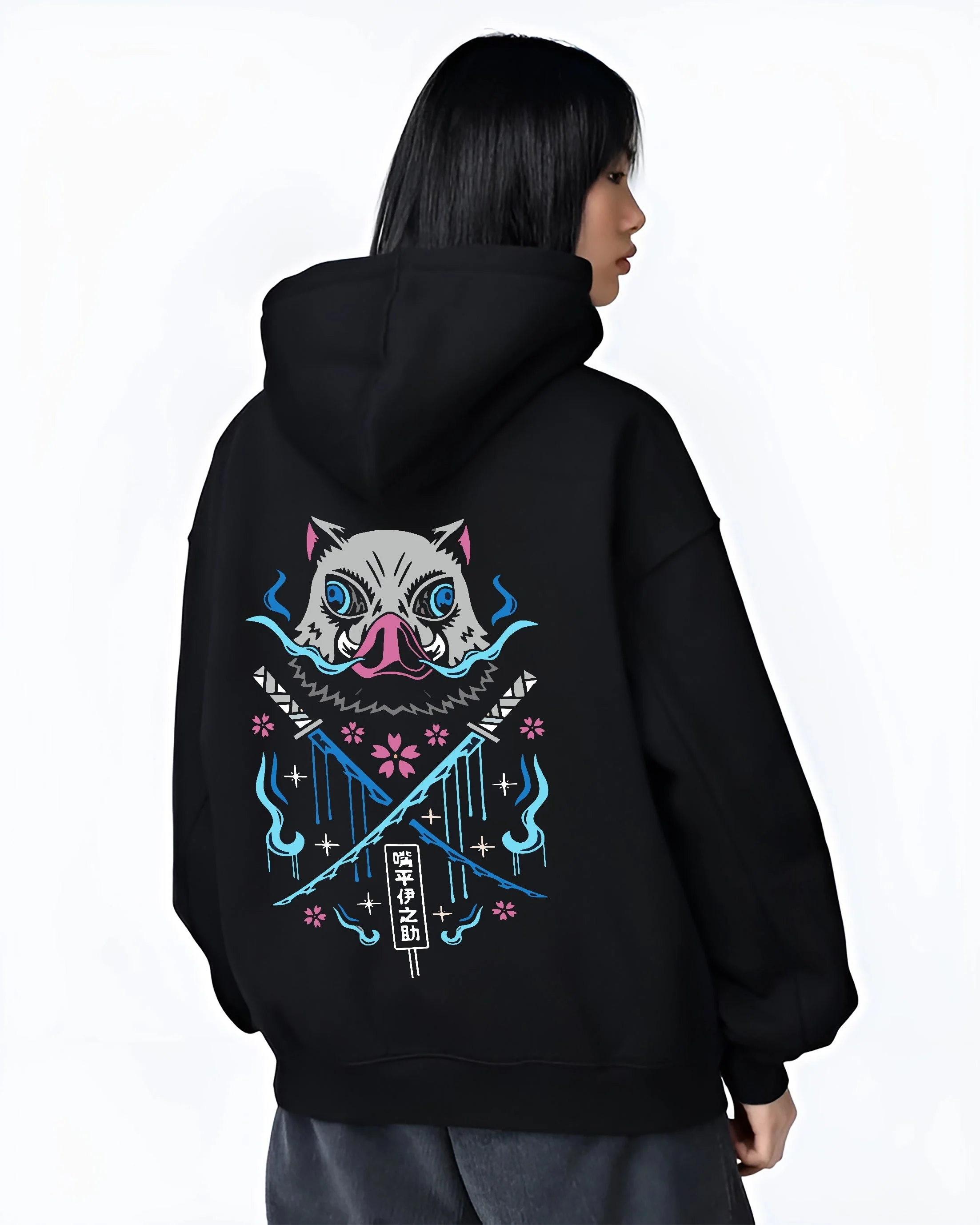 Inosuke Hashibira Demon Slayer Kimetsu no Yaiba Hoodie - Image 3