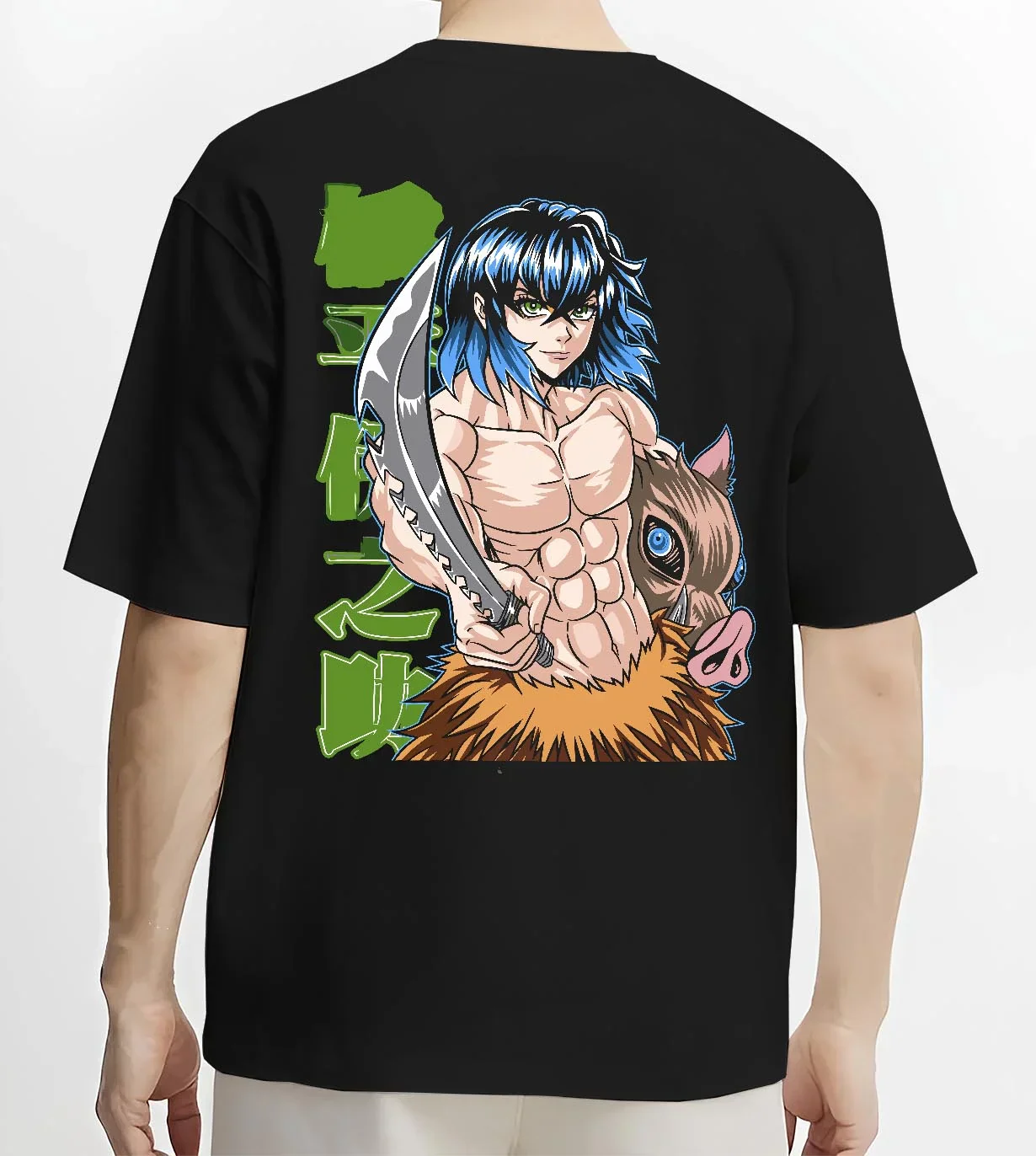 Inosuke Hashibira Kimetsu no Yaiba Hoodie Strong Style - Image 4