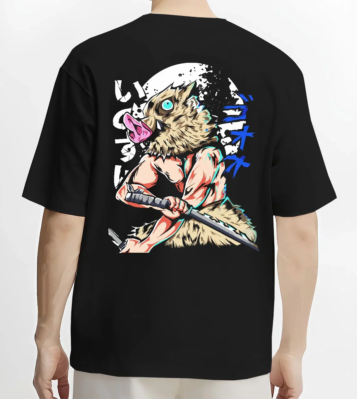 Inosuke Hashibira Demon Slayer Hoodie Twin Blades - Image 4