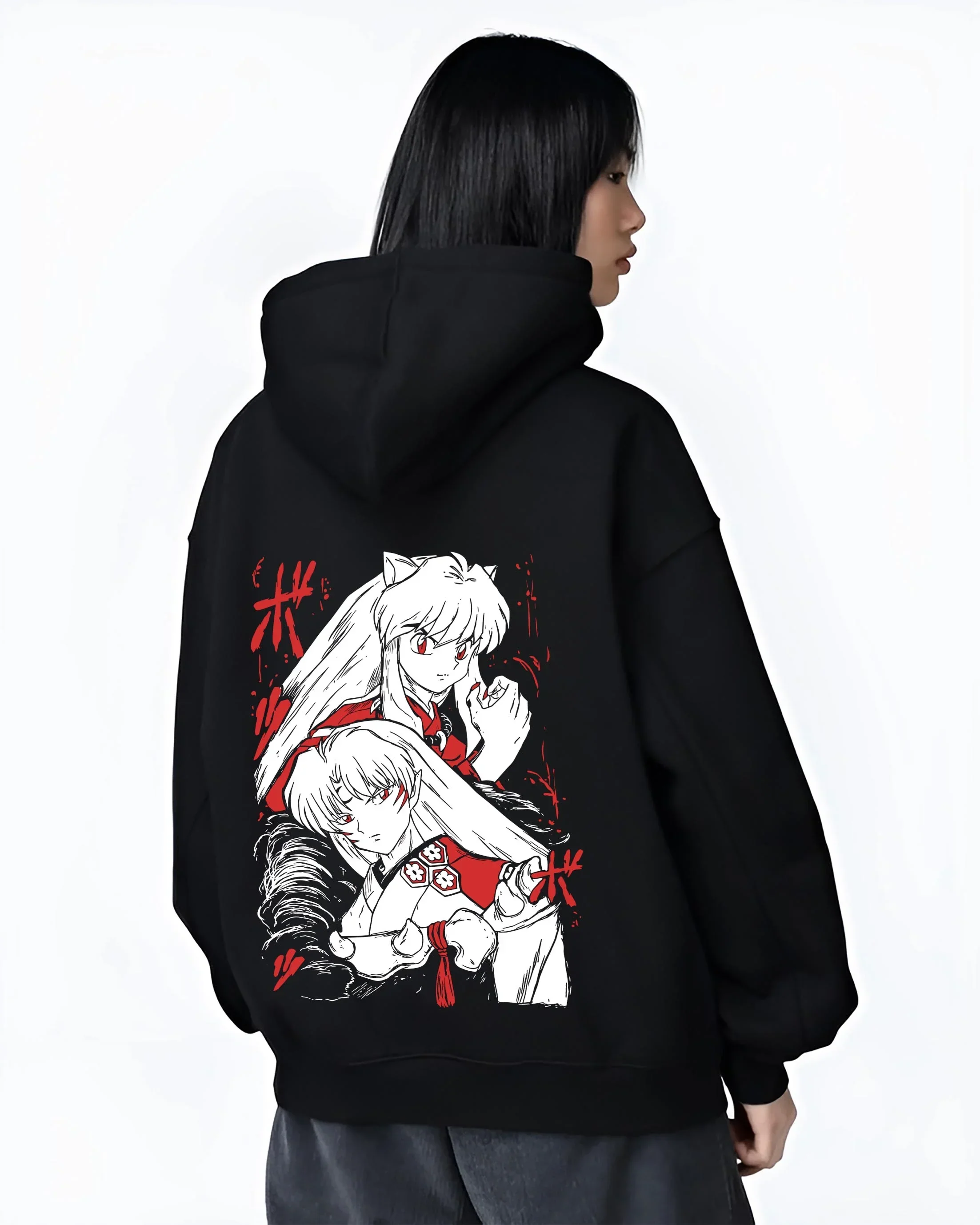 Inuyasha Hoodie Anime Classic Kagome Love Story - Image 3