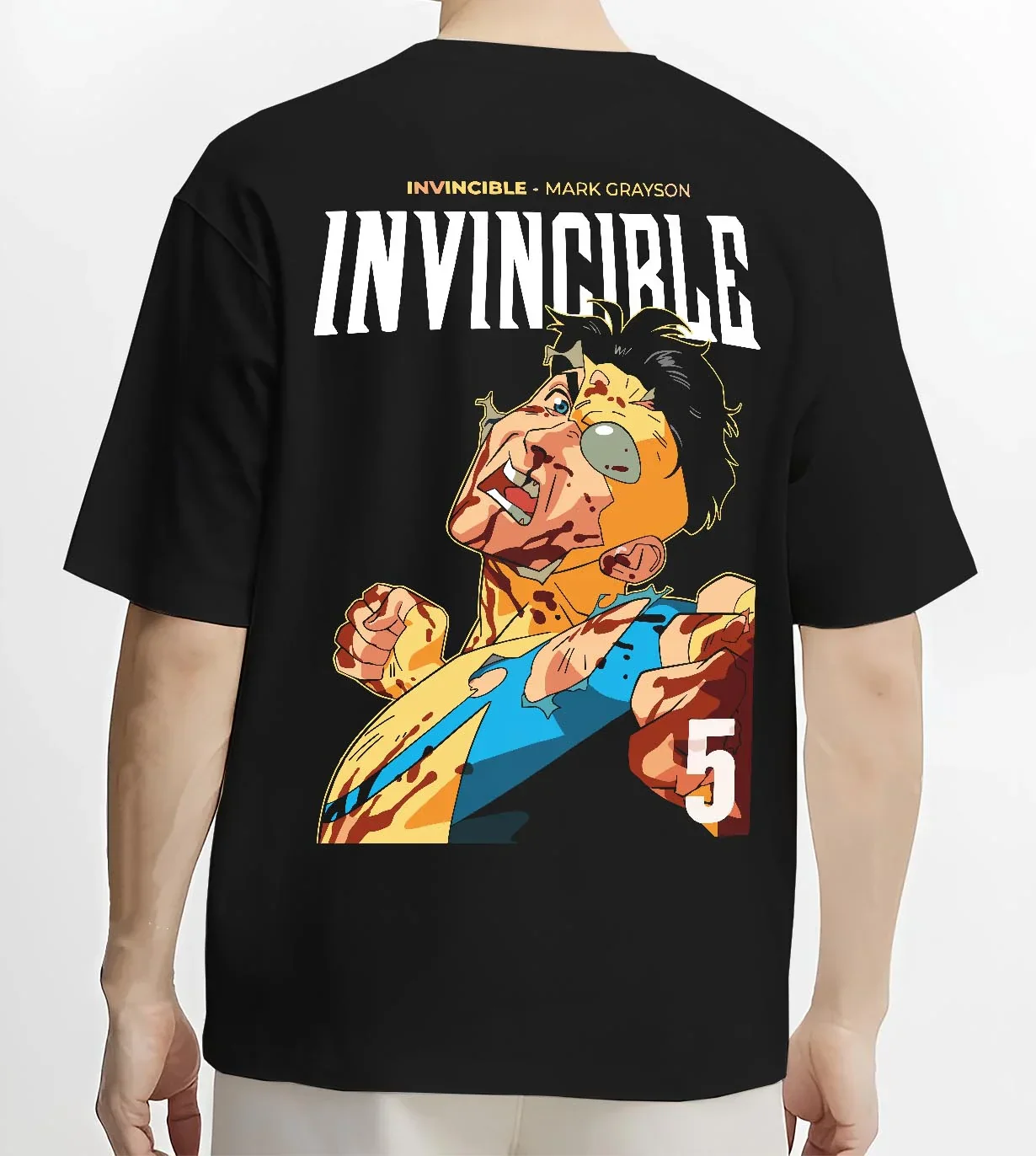 Invincible Hoodie Mark Grayson Battle Damage Jumper - Image 4