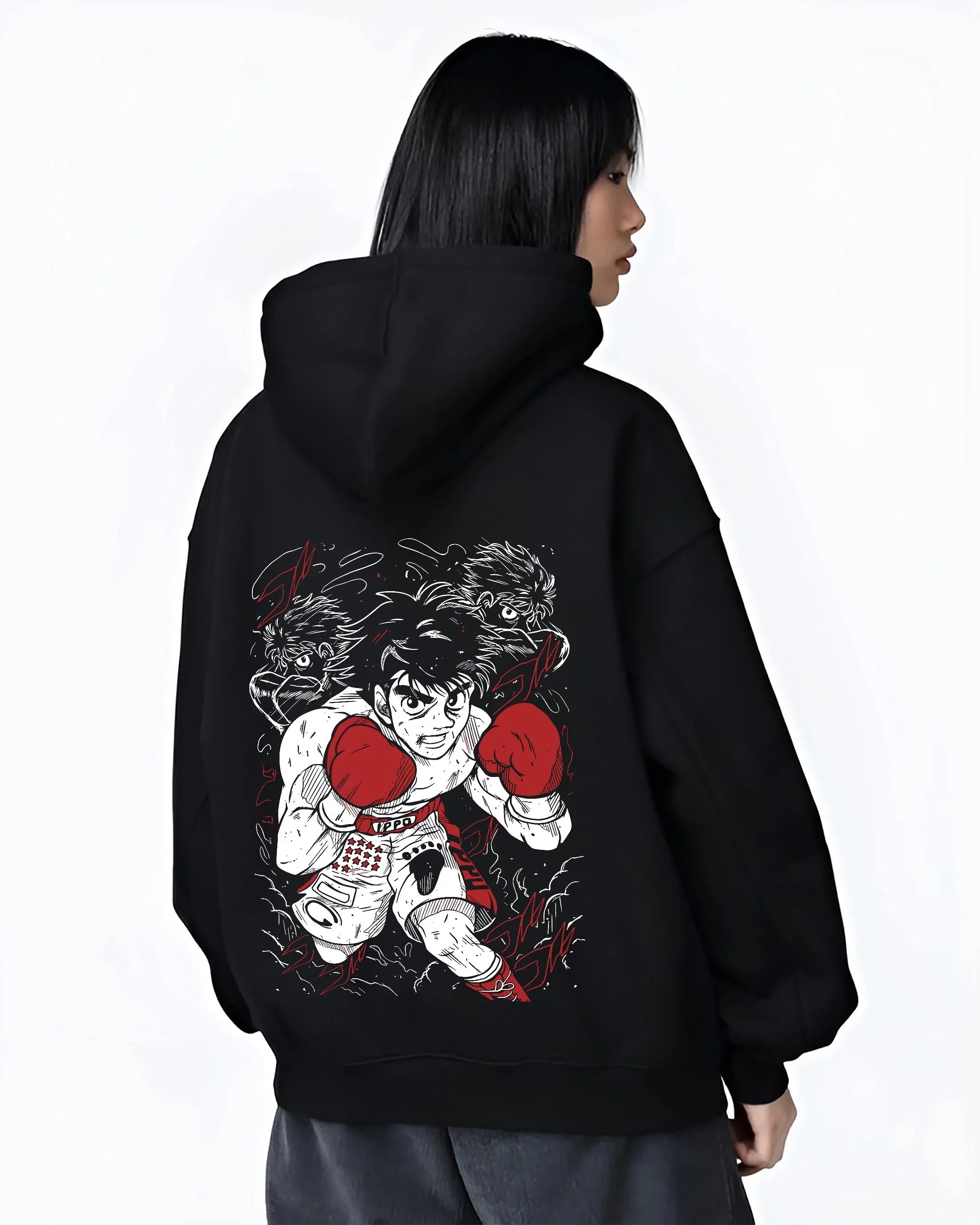 Hajime no Ippo Hoodie Ippo Makunouchi Ultimate Fighter - Image 3