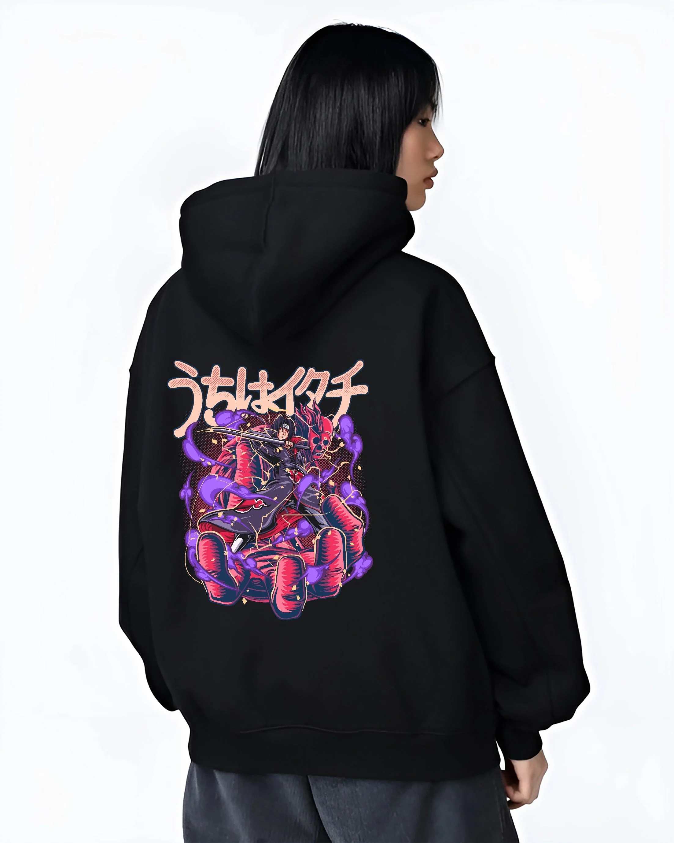 Itachi Uchiha Susanoo Naruto Shippuden Premium Hoodie - Image 3