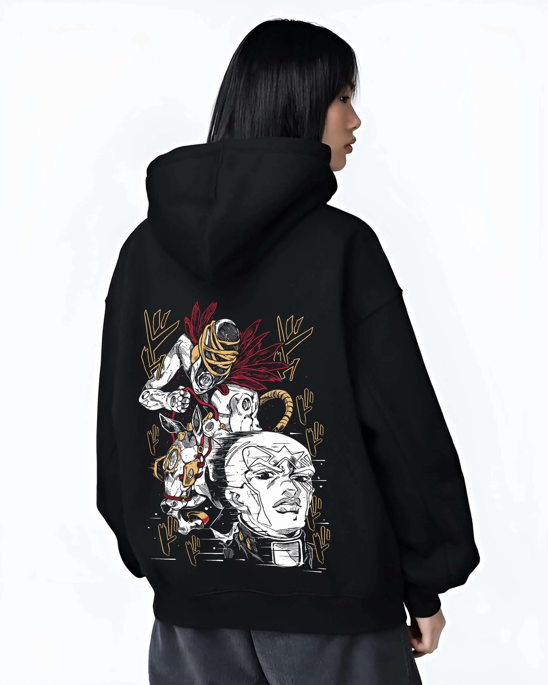 JoJo's Bizarre Adventure Hoodie Stardust Crusaders Villains Clash - Image 3