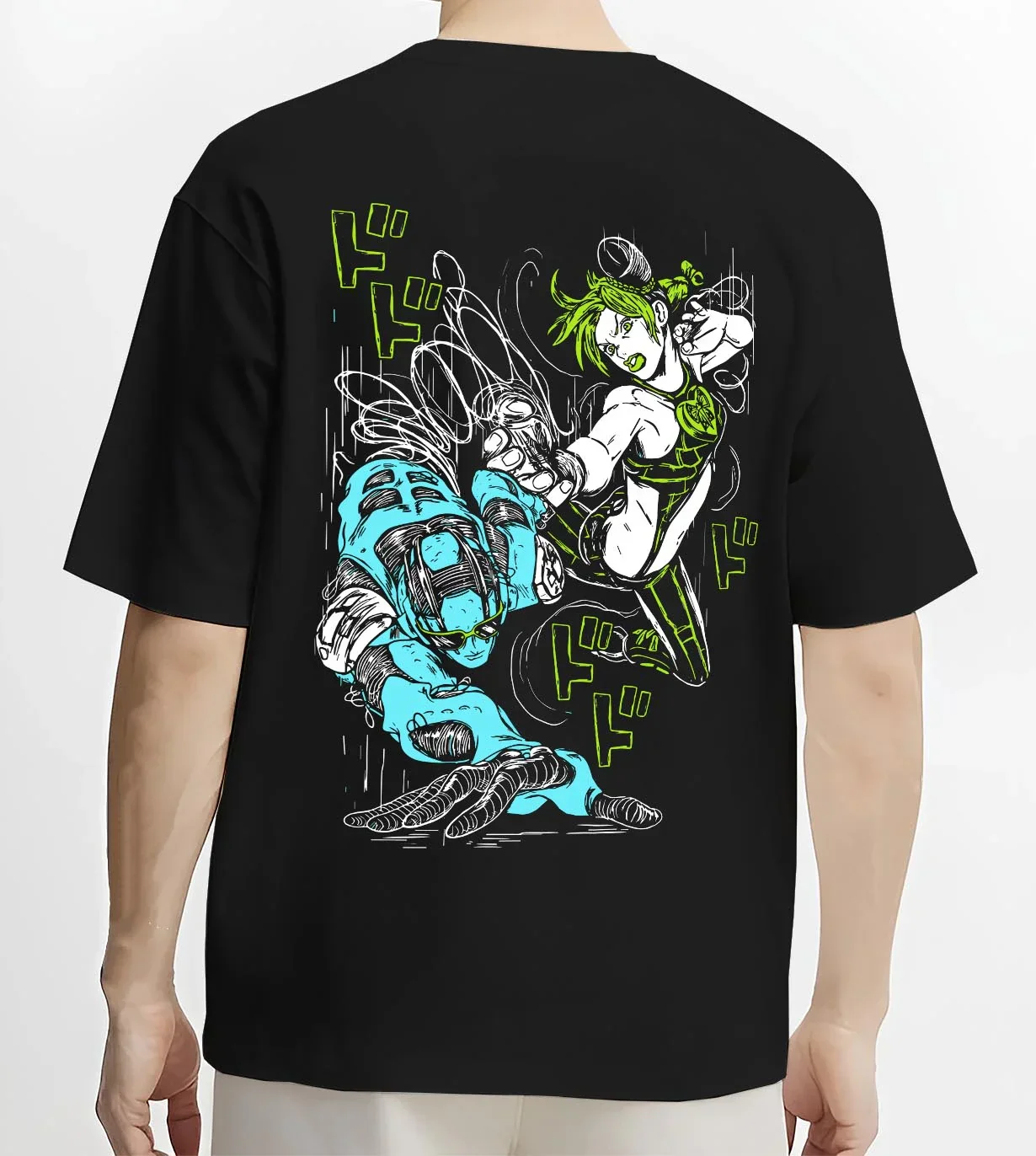 Jolyne Cujoh Hoodie JoJo’s Bizarre Adventure Anime Pose - Image 4