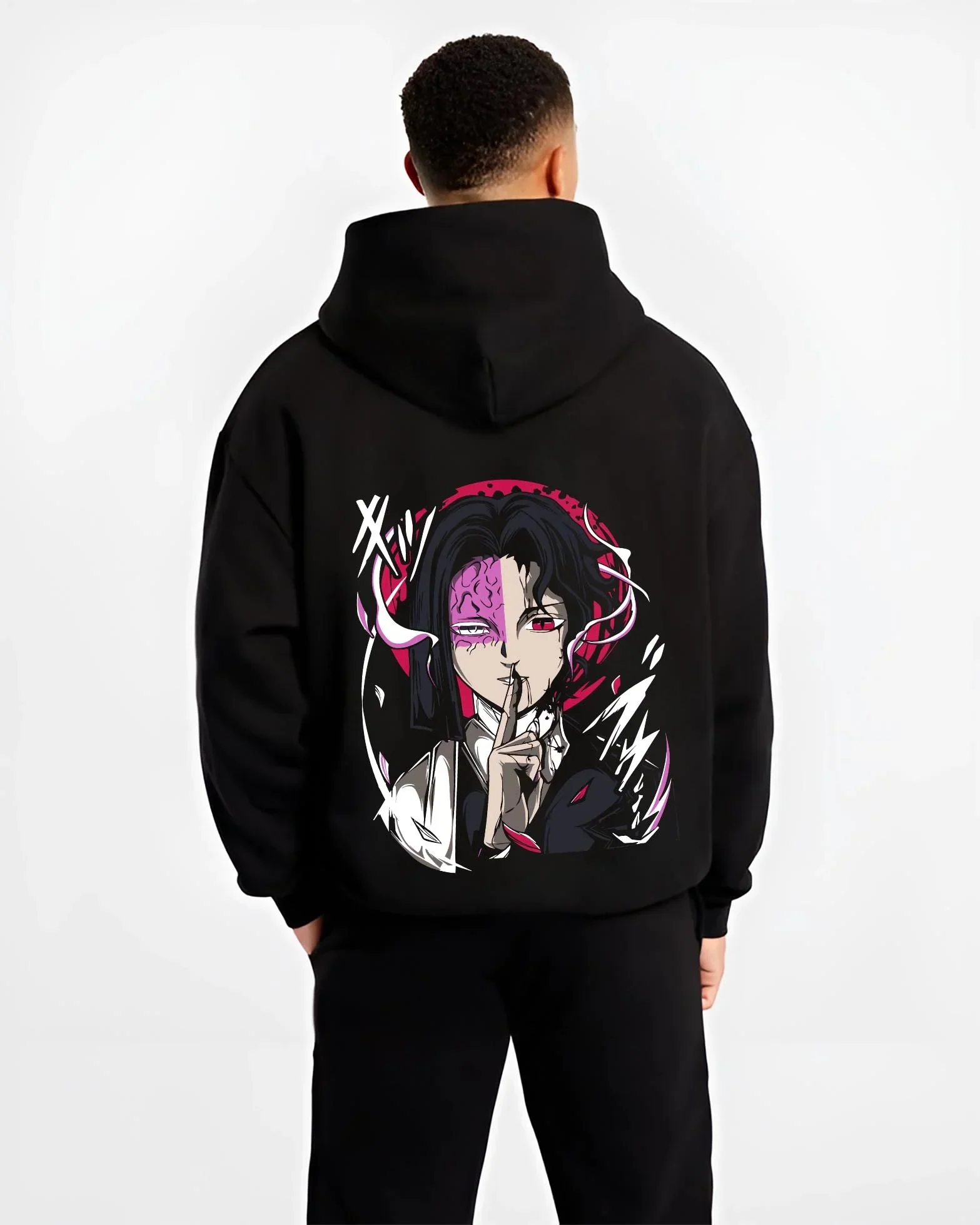 Kagetane Hoodie Plunderer Masked Villain Anime Dark Design - Image 2
