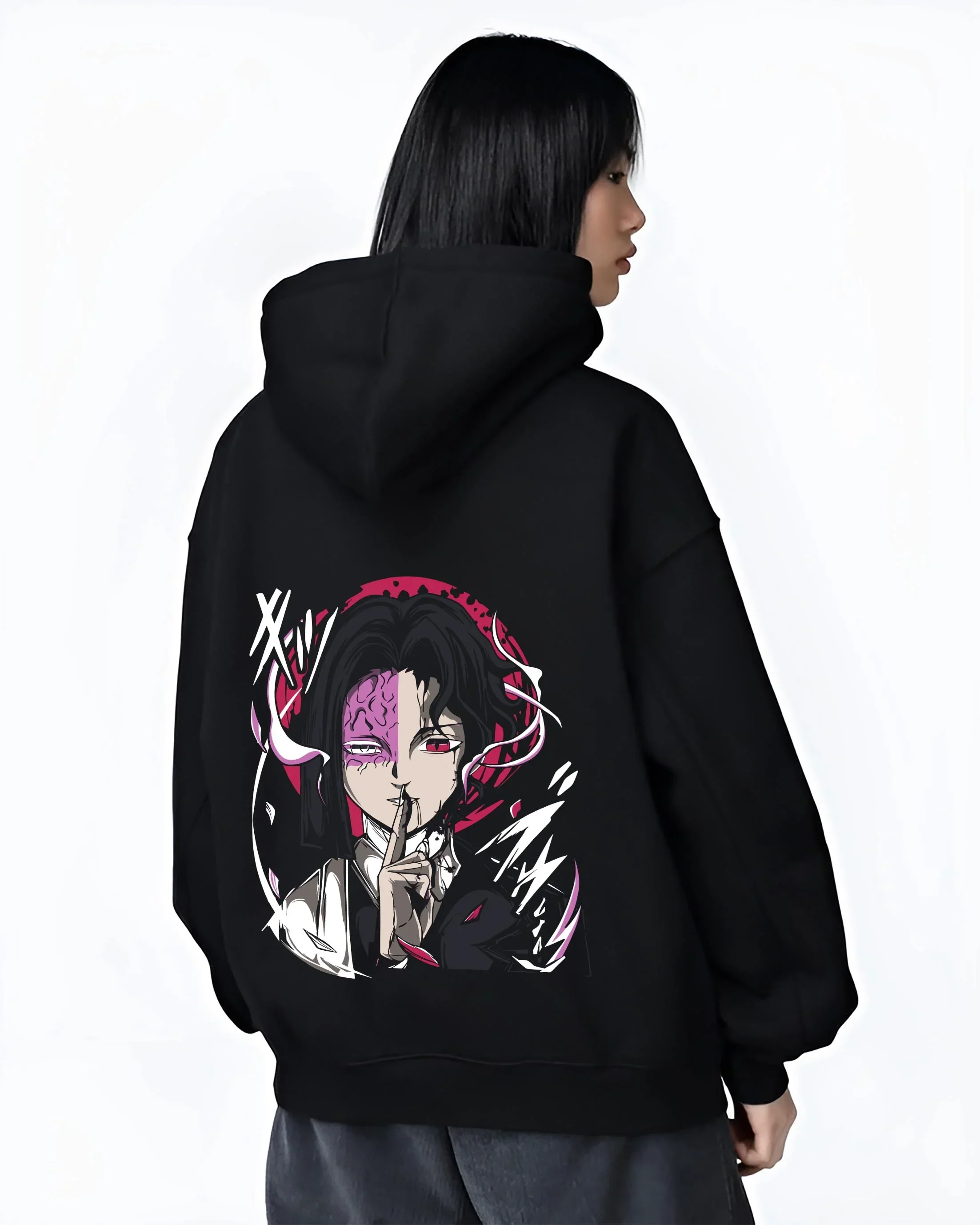 Kagetane Hoodie Plunderer Masked Villain Anime Dark Design - Image 3