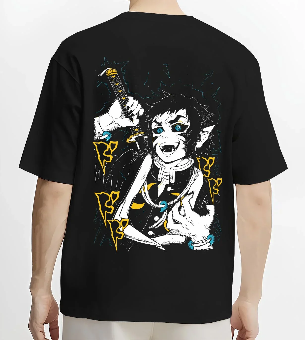 Kaigaku Hoodie Demon Slayer Upper Moon Swordsman - Image 4