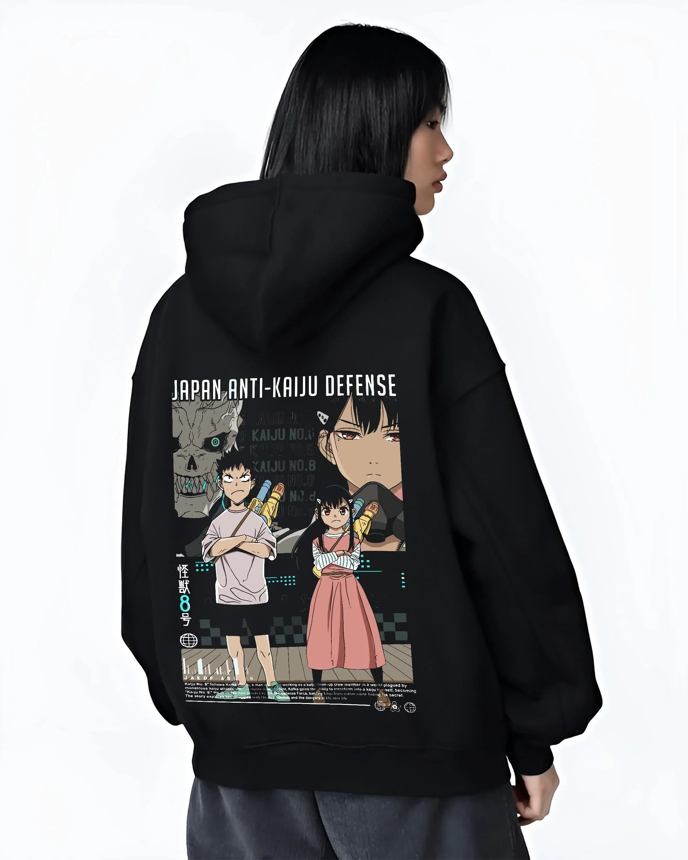 Kaiju No. 8 Hoodie Defence Corps Protection Jumper - Image 3