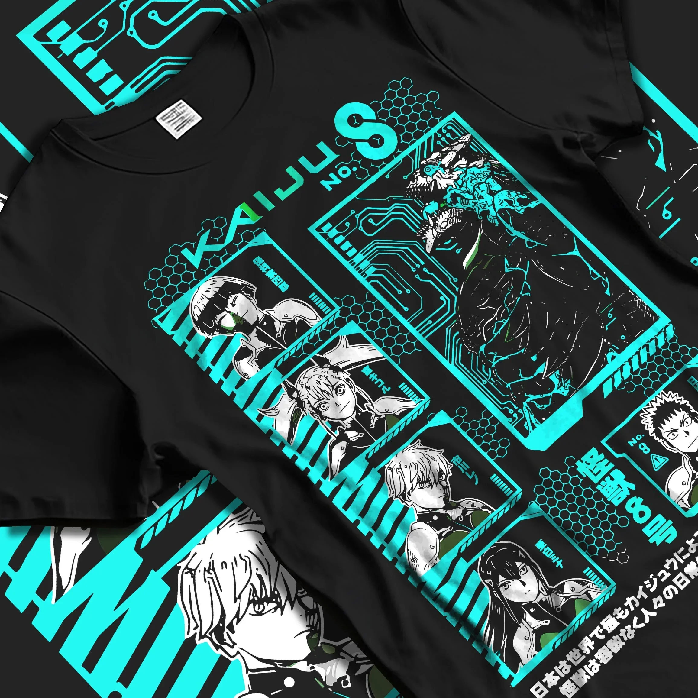 Kaiju No. 8 Hoodie Character Panel Grid Manga Battle - Image 5