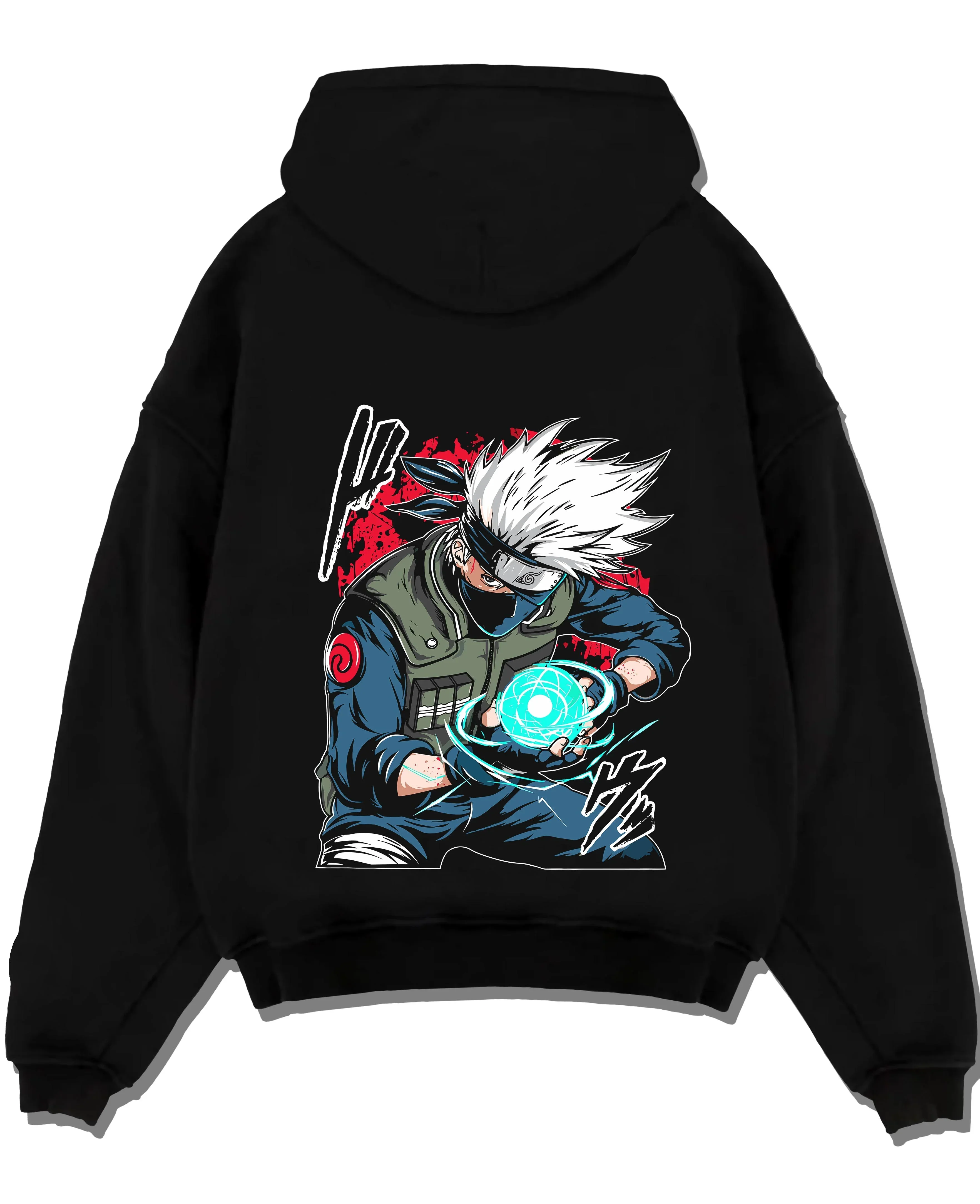 Kakashi Hatake Hoodie Naruto Rasengan Jonin Pose