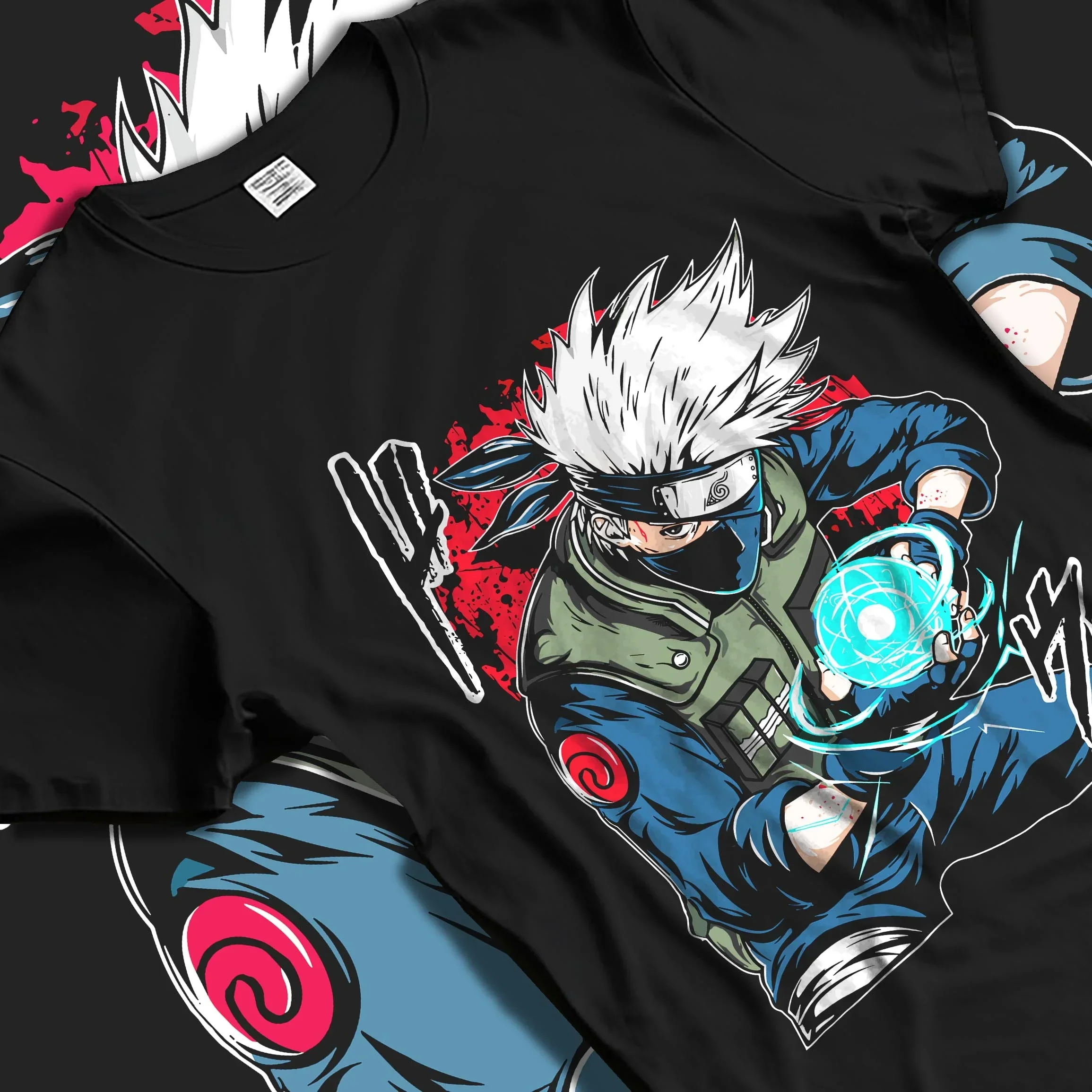 Kakashi Hatake Hoodie Naruto Rasengan Jonin Pose - Image 5