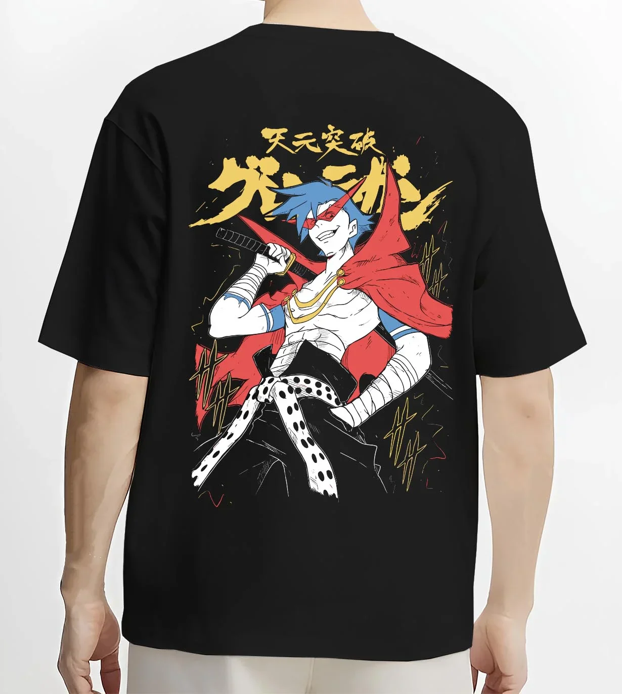 Kamina Hoodie Gurren Lagann Spiral Fighting Soul - Image 4