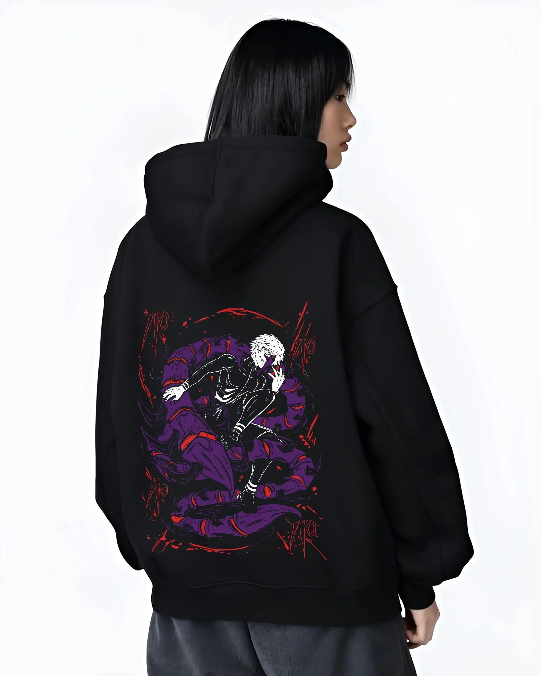 Kaneki Ken Hoodie Tokyo Ghoul Masked Half Ghoul - Image 3