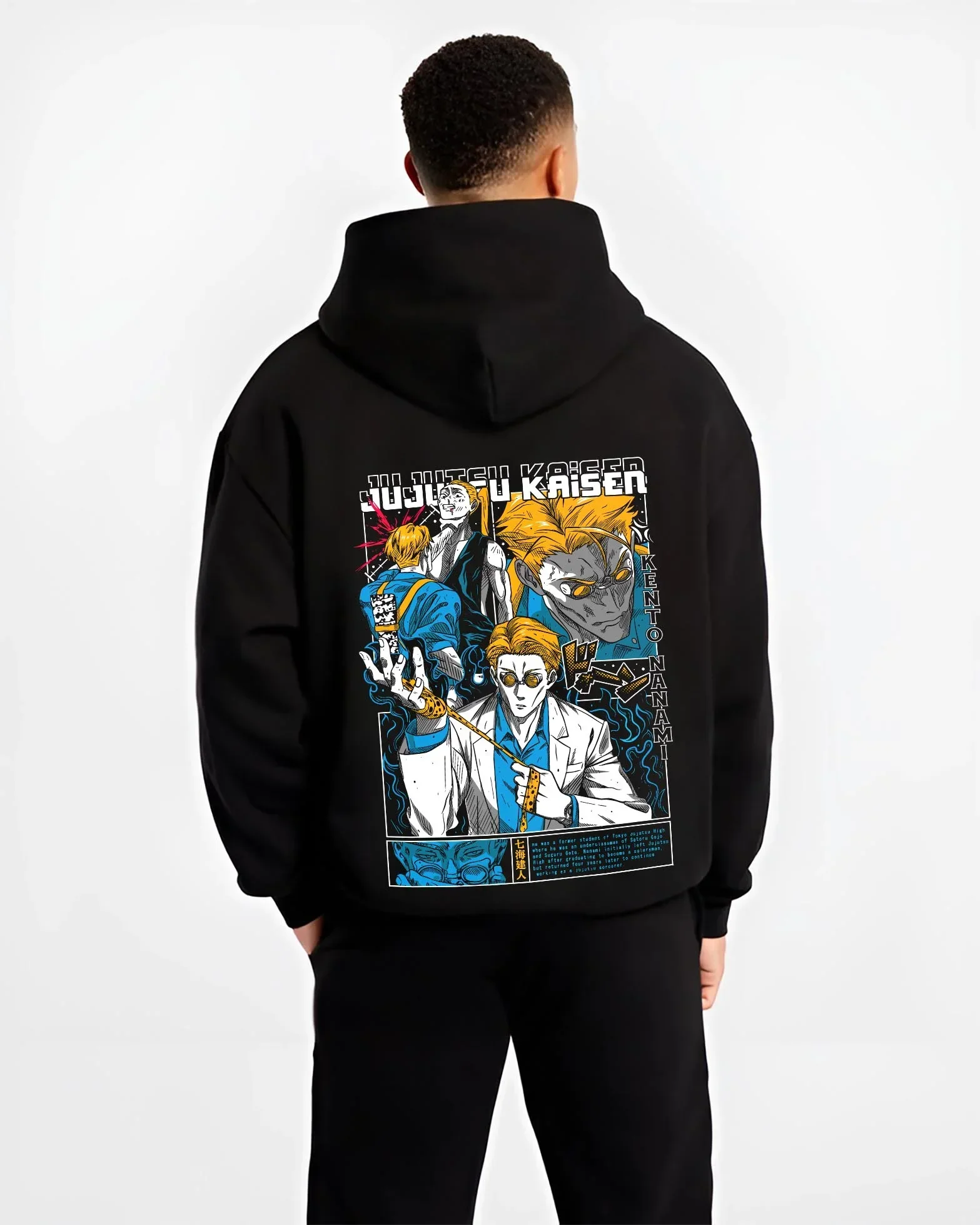 Kento Nanami Hoodie Jujutsu Kaisen Manga Scene - Image 2